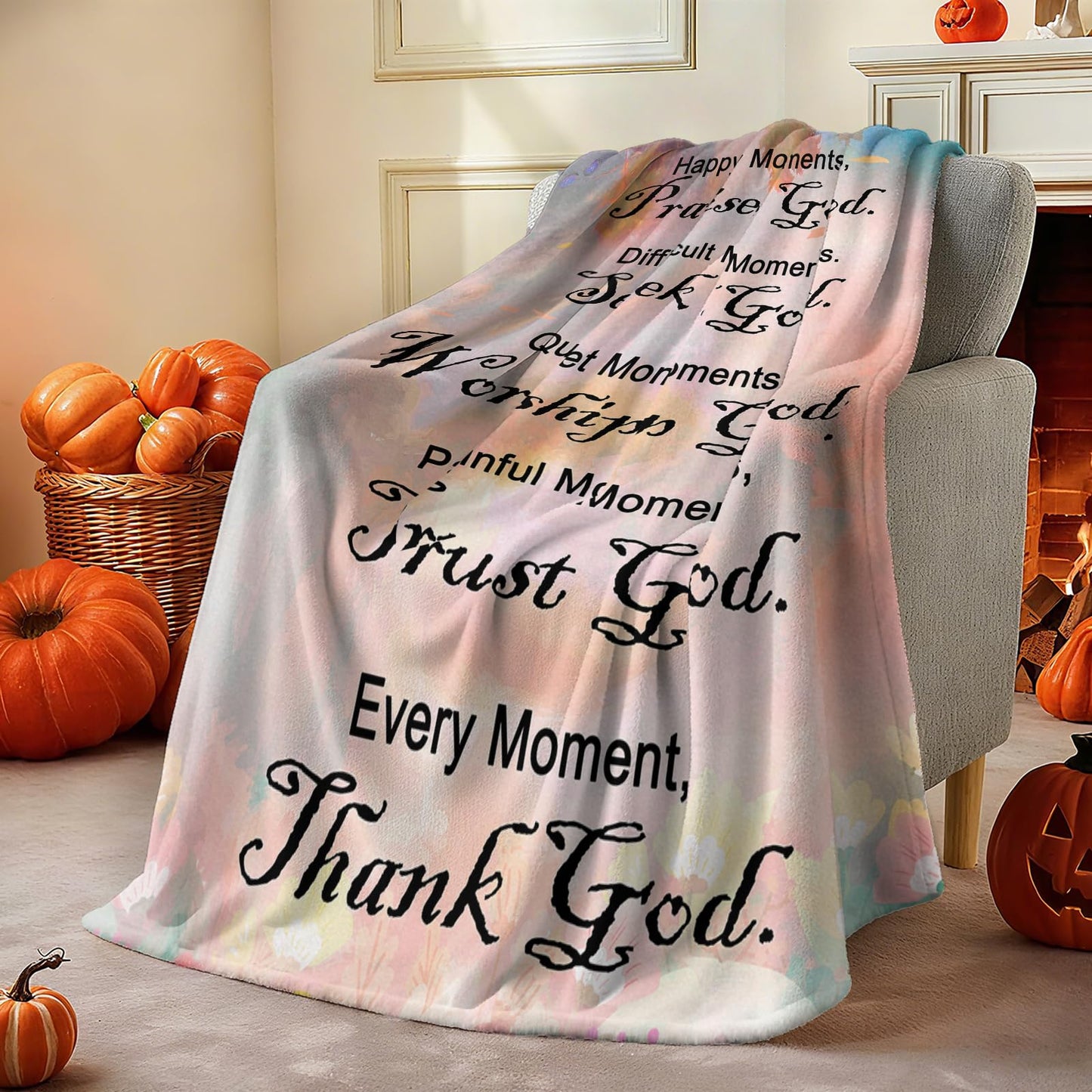 COMFAR Christian Gifts for Women Faith, Inspirational/Religious/Spiritual Gifts for Adults, Soft Throw Blankets for Women/Men, Personalized Blankets for Adults 40"x 50"