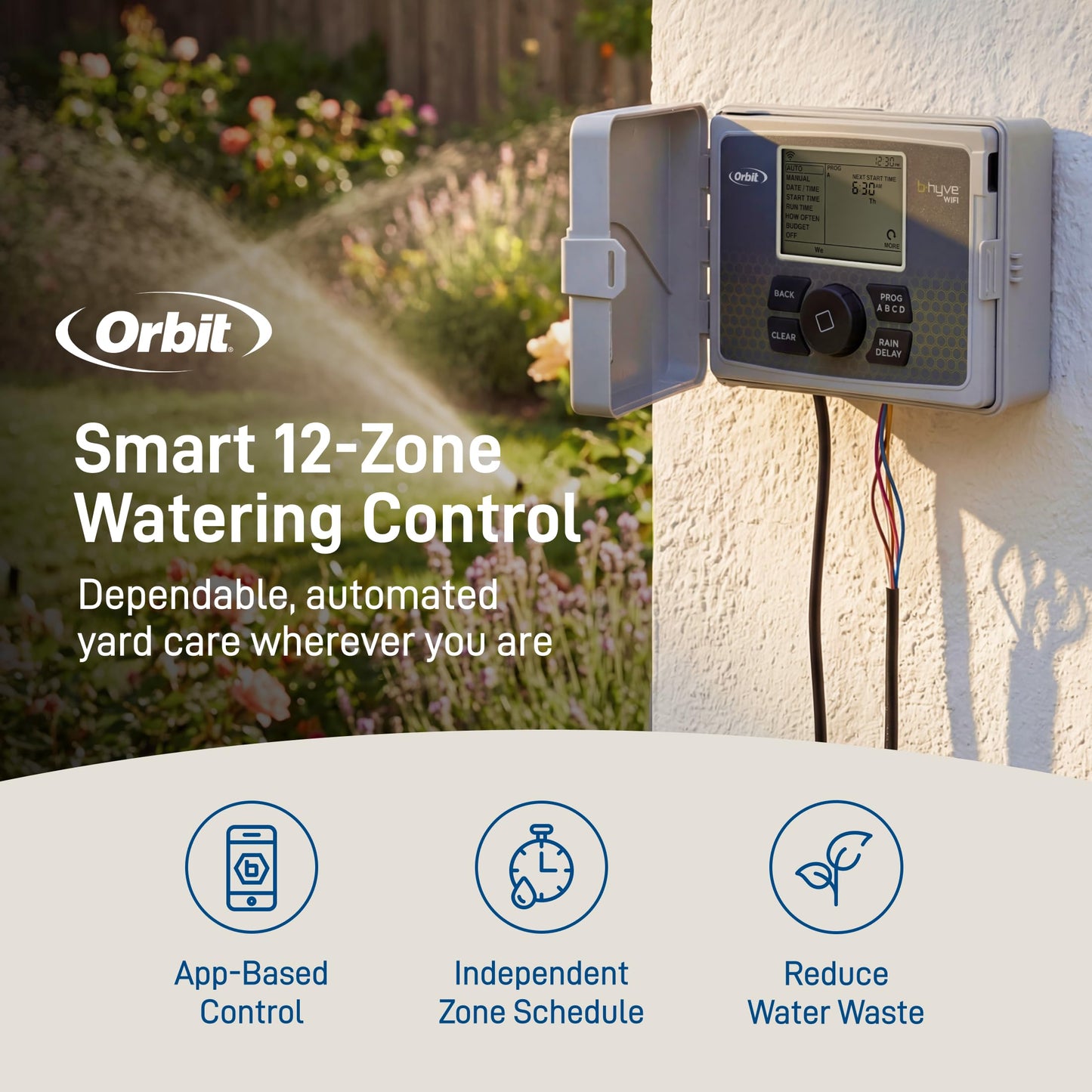 Orbit 57950 B-hyve 12-Zone Smart Indoor/Outdoor Sprinkler Controller