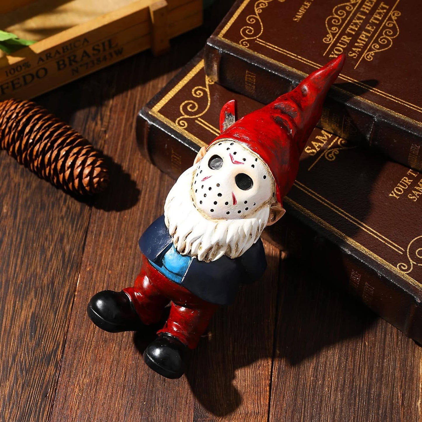 SPINNDO Garden Gnomes Outdoor Decor Yard Art Garden Statues Horror Gnome Gardening Gifts for Women