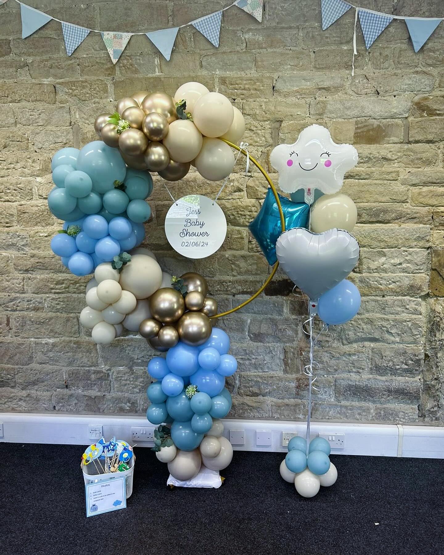 Paready Dusty Blue Balloons, 50 Pcs Light Blue Champagne Gold Balloons, Baby Shower Balloon, 12 Inch Sand White Retro Ice Mist Macaron Balloon for Birthday Bridal Shower Engagement Party Decorations