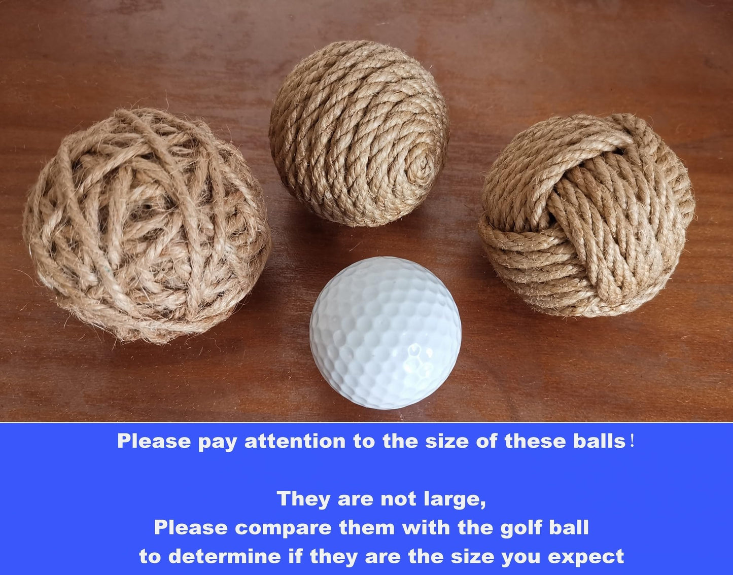 Elkpruu Rustic Jute Orbs Set of 8, Farmhouse Decorative Balls for Bowls, Vase Fillers, Christmas Centerpiece, Handwoven Home Decor Ornaments, Potpourri Accents