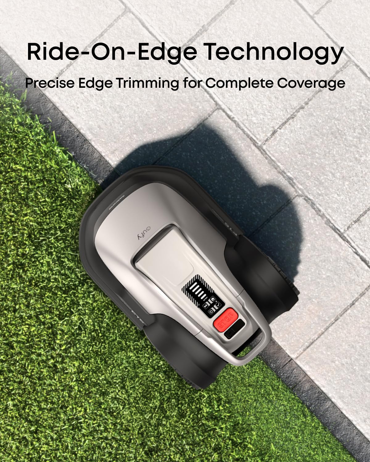 eufy E18 Robot Lawn Mower, Max 0.3 Acres, Vision Navigation, Hands-Free Auto Mapping, Wire Free RTK Free, Multi-Zone Management, AI Obstacle Avoidance, APP Control, 18° Slope, Cut Height 1"-3"