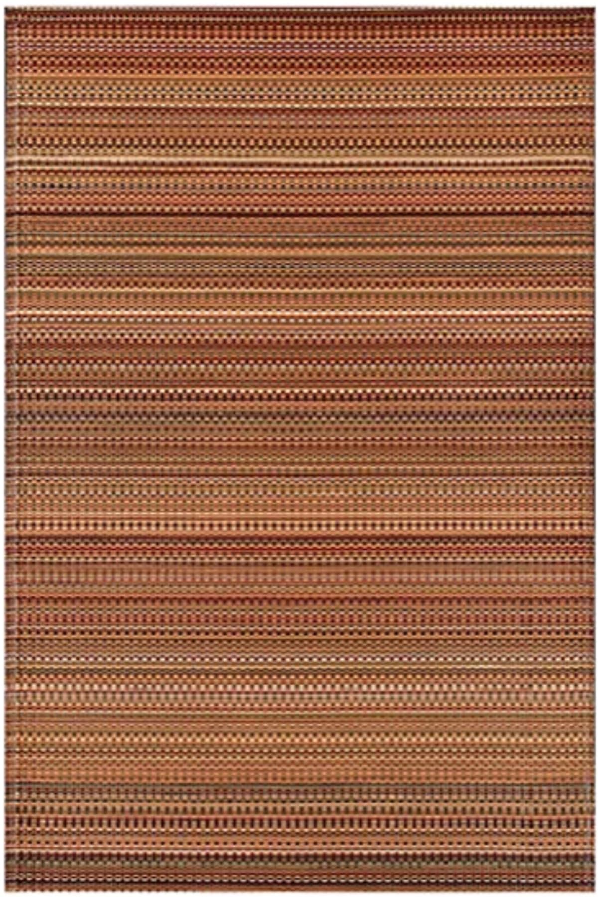 Mad Mats Mixed Earth Outdoor Rug – Reversible Plastic Mat (8 × 10 ft) – UV‑Resistant, Water‑Repellent & Easy‑Clean – Eco‑Friendly Recycled Patio/Deck Carpe
