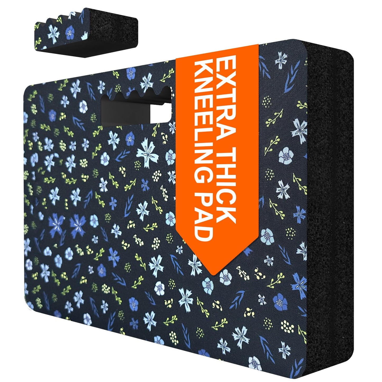 FREEKYROCK Extra Thick Kneeling Pad — Heavy Duty, Extra Large Foam Kneeler Mat for Gardening,Bathing Baby, Workout Supplies,Water & Dirt Resistant, Lightweight, DK Blue