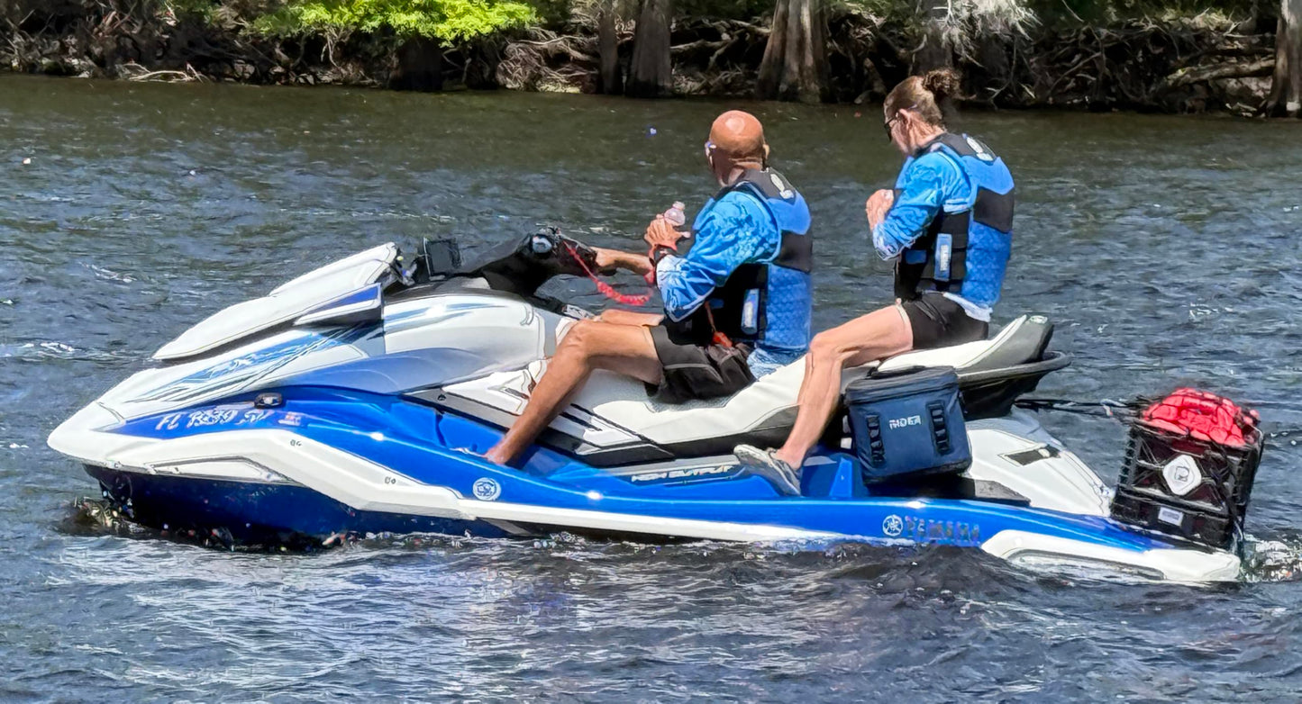 Rider Coolers PWC Jet Ski Sea Doo Cooler Set of 2 Coolers Fits All Personal Watercraft (Blue)