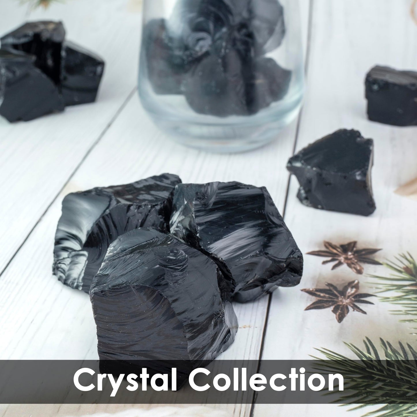 Black Obsidian Raw Stones for Tumbling, Rough Gemstones and Crystals, Jewelry Making, Polishing, Cabbing, Lapidary, Fountain Rocks, Decoration, Wire Wrapping, Gem Mining, Reiki Healing 1 lb