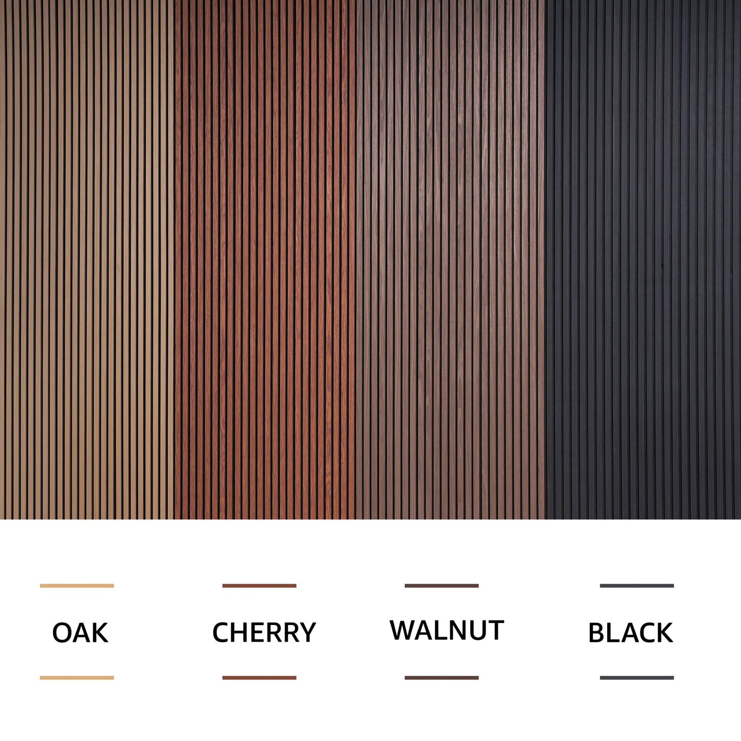 Wood Panels for Wall - Oak Acoustic Wall Panels - 4PK Wall Wood Panels - 94.49” x 12 - Soundproof Wood Wall Panels for Decor - Acoustic Slat Wood Wall Panels for Interior Decoration of Walls (Oak)