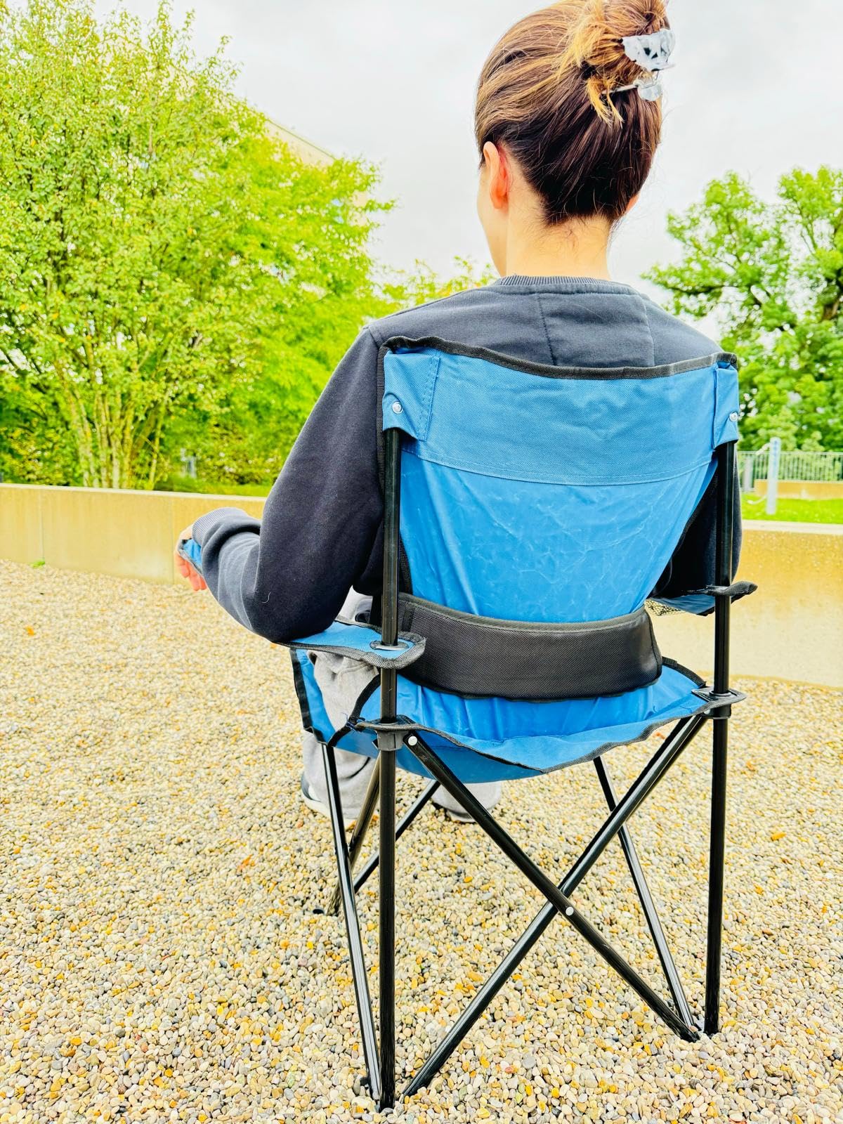 Lumbar Support Belt for Camping Chair – Adjustable Back Support Strap for Outdoor Folding Chairs – Ergonomic Lower Backrest Chair Accessory