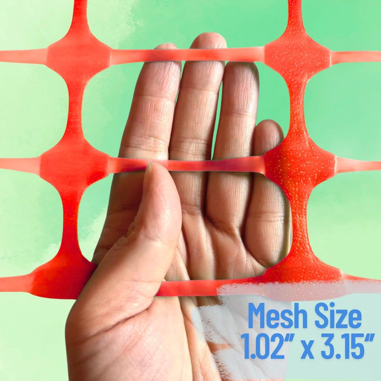 PotatoLife Plastic Fence Extra Strength with Stakes, 40'' x 100' Roll (Orange, 40'' x 100')