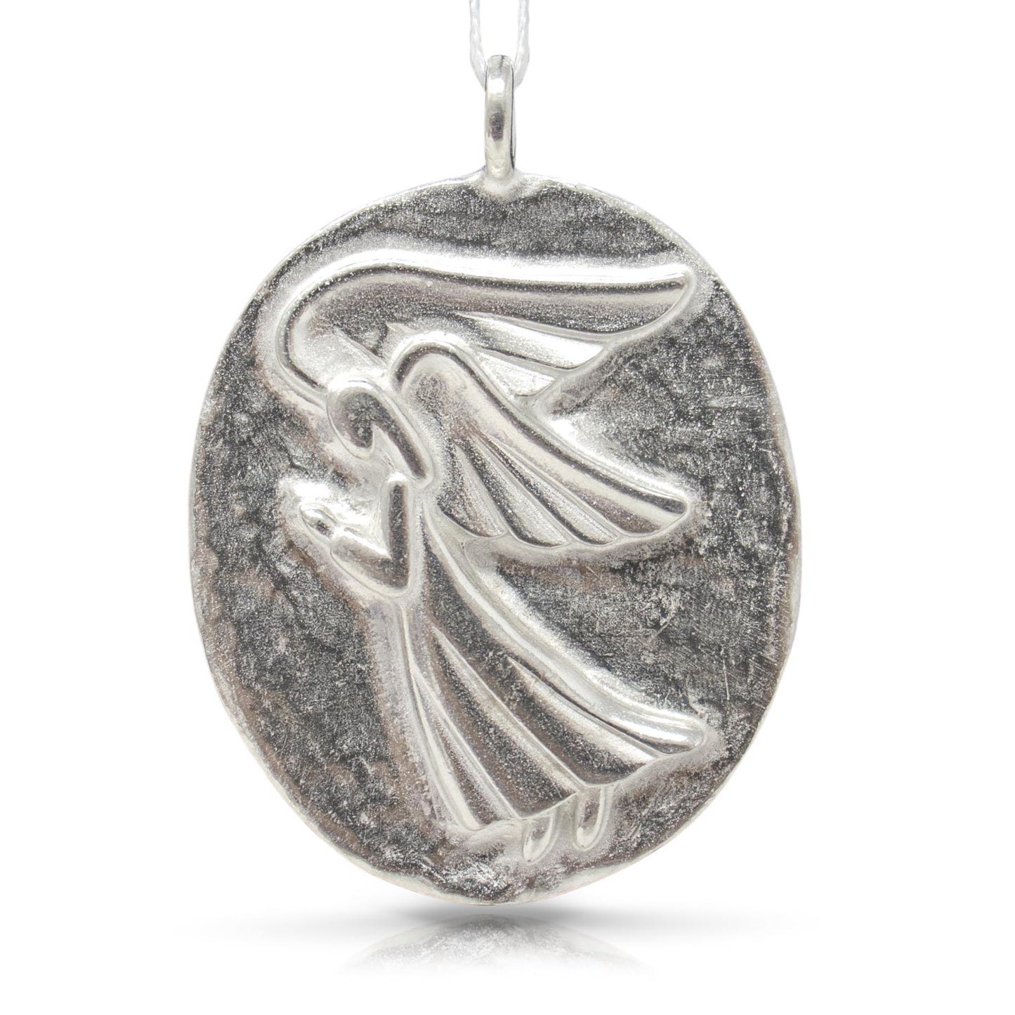 DANFORTH - Guardian Angel Ornament, Pewter Christmas Tree Decoration, 1 3/4" Tall by 1 1/2" Wide, Made in USA