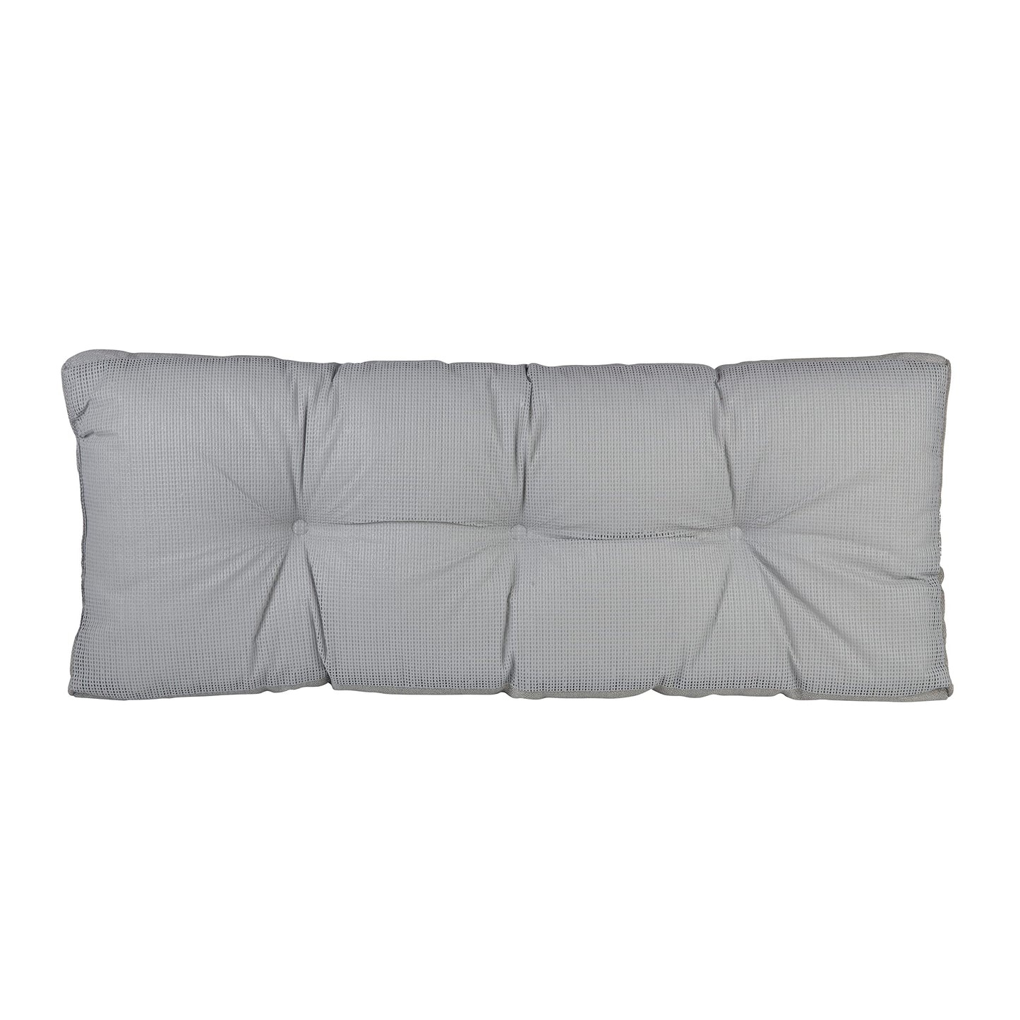 Klear Vu The Gripper Non-Slip Tufted Bench Cushion for Indoor Furniture, Assembled in USA, Entryway Storage, Bay Window, Corner Nook or Piano Seat, 35 Inches, Solid Gray