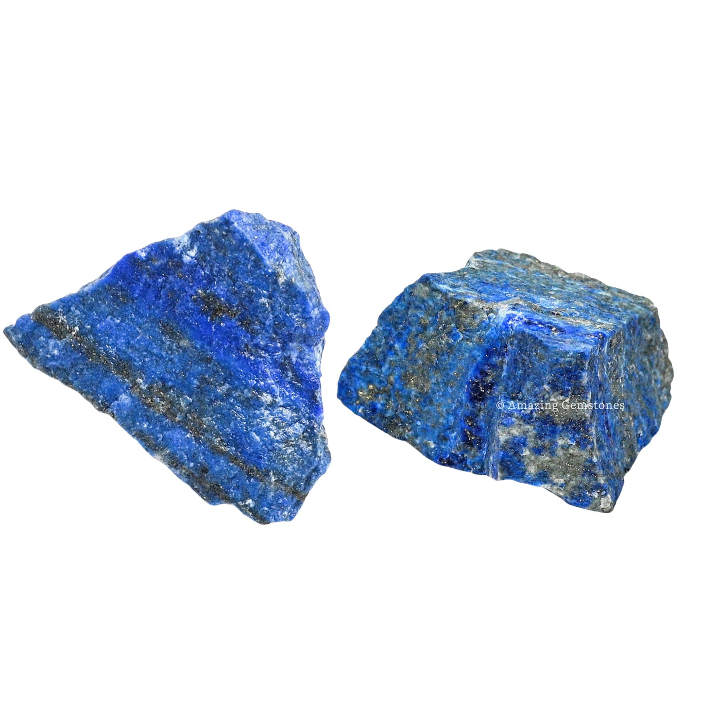 Amazing Gemstone Lapis Lazuli Raw Crystals and Healing Stones, Natural Rocks for Tumbling and DIY Raw Stones and Crystals (1 lb)