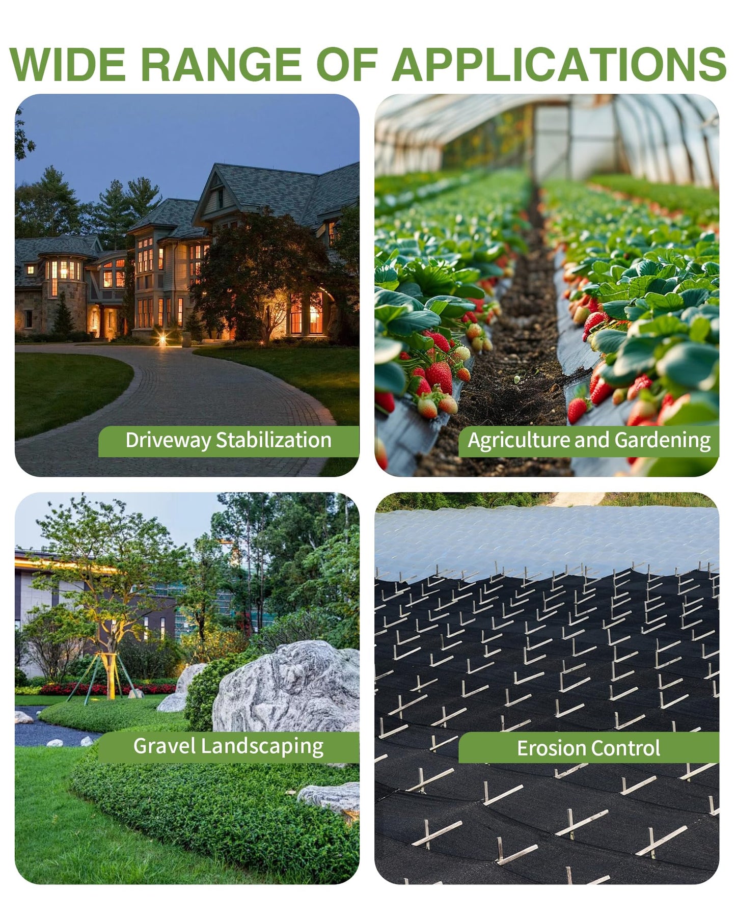 Pterying 13ftx108ft Weed Barrier Landscape Fabric Heavy Duty, Premium 5OZ Garden Geotextile Fabric, Outdoor Weed Blocker Fabric, for Driveway Mats, Erosion Control, Ground Cover Weed Barrier