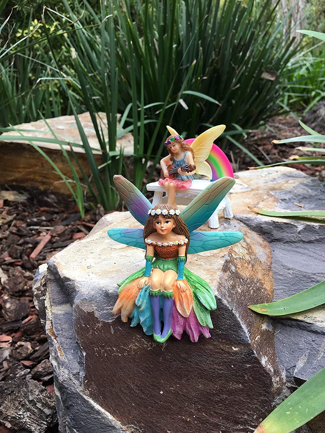 GlitZGlam Daisy The Gorgeous Miniature Fairy for Your Fairy Garden/Miniature Garden