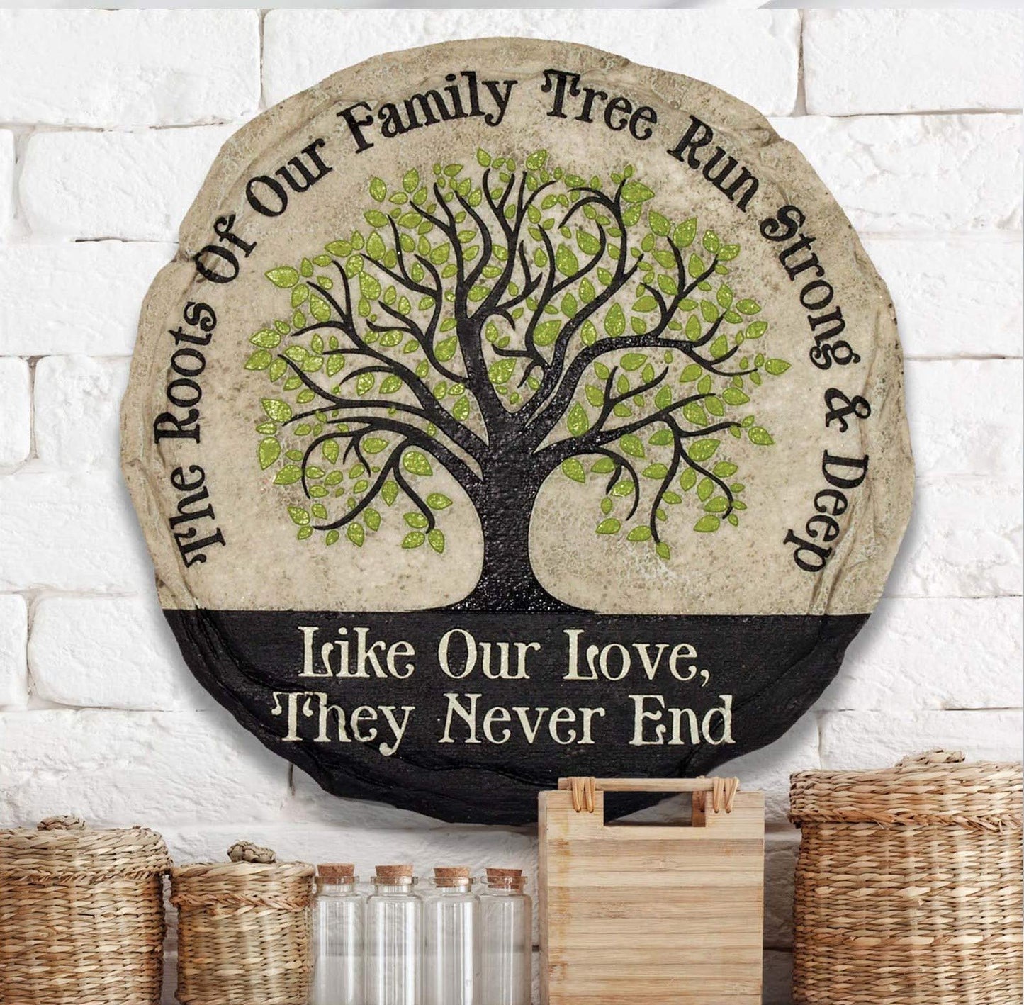 Spoontiques - Garden Décor - Life is Not Measured Stepping Stone - Decorative Stone for Garden