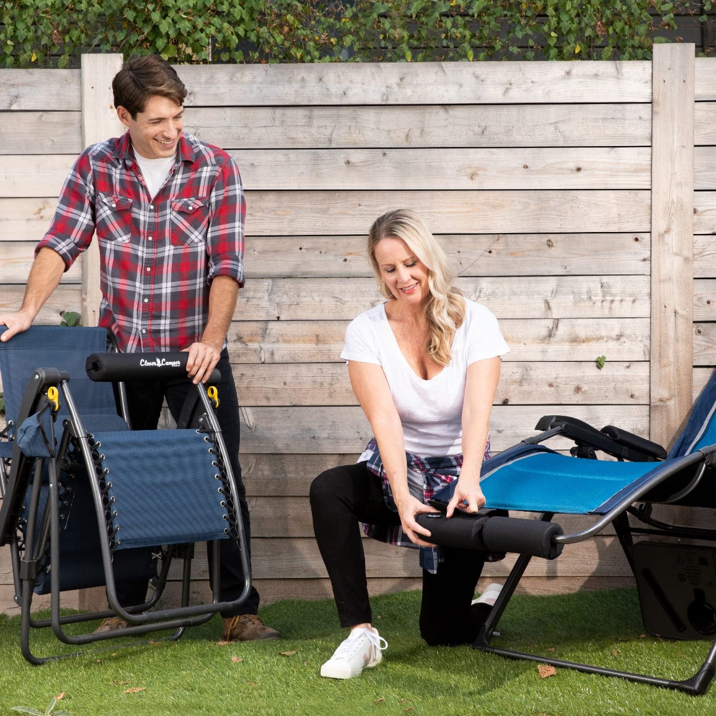 The Original Zero Gravity Chair Cushion for Foot Rest Allows You to Relax in Total Comfort – Great for Antigravity Outdoor Recliner, Folding Camping Chair with Foot Rest – Split, 2 x 8