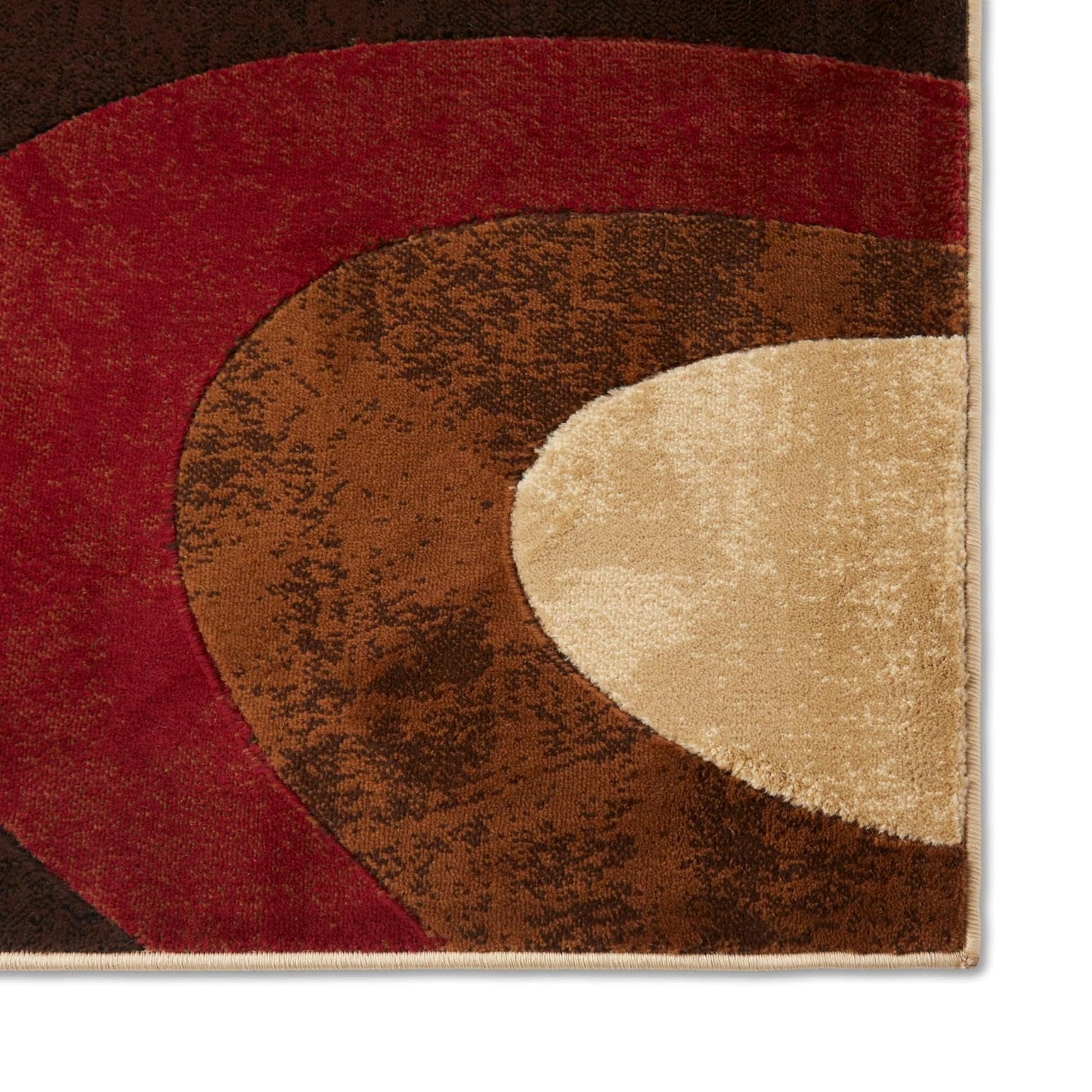 Home Dynamix Tribeca Slade Modern Runner Rug, Abstract Brown/Red 1'9"x7'2"
