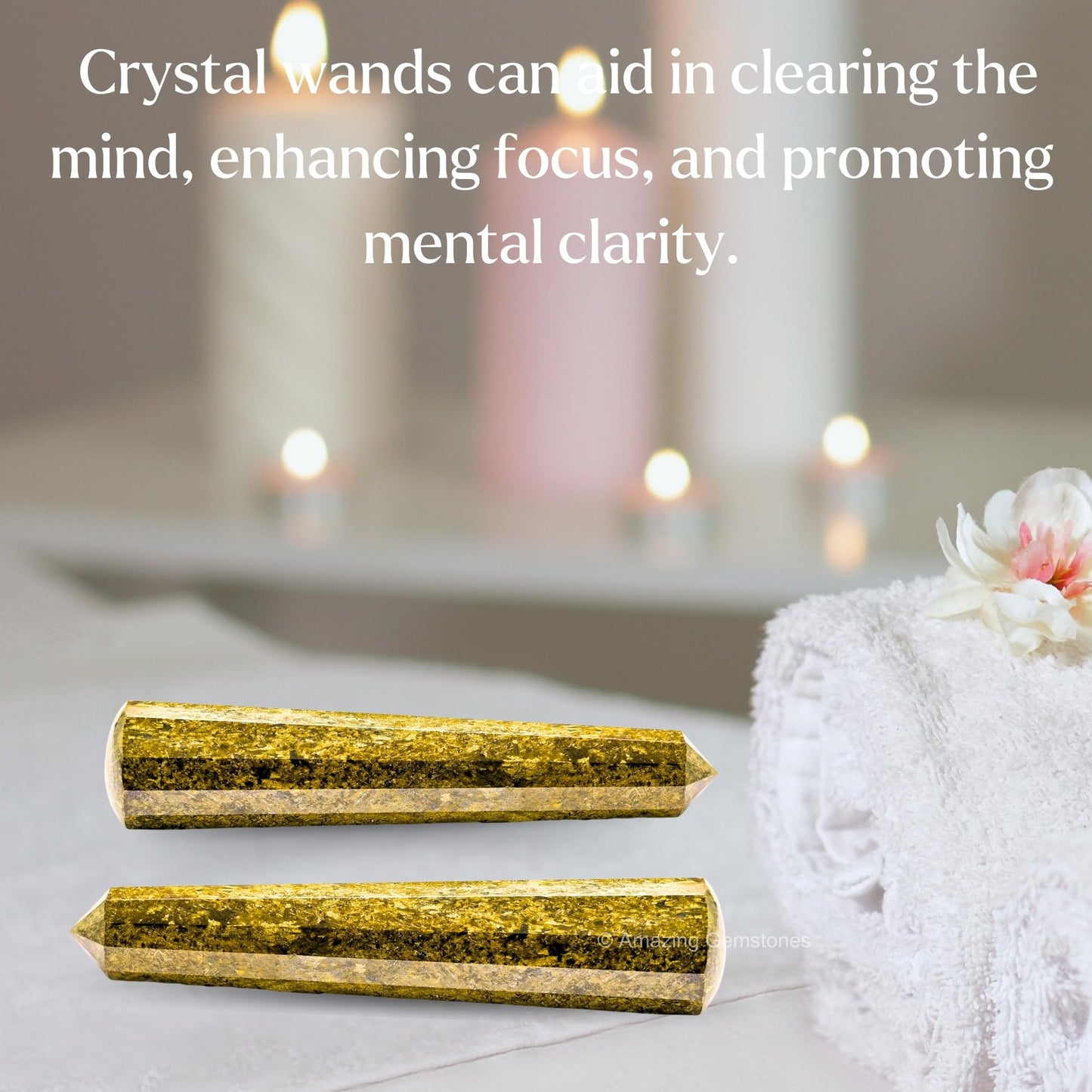 Amazing Gemstone Bronzite Crystal Wand Massage Stick - Pelvic Wand Gua Sha for Adults - Crystals and Healing Stones Massage Wands for Adults Gifts (Pointed)