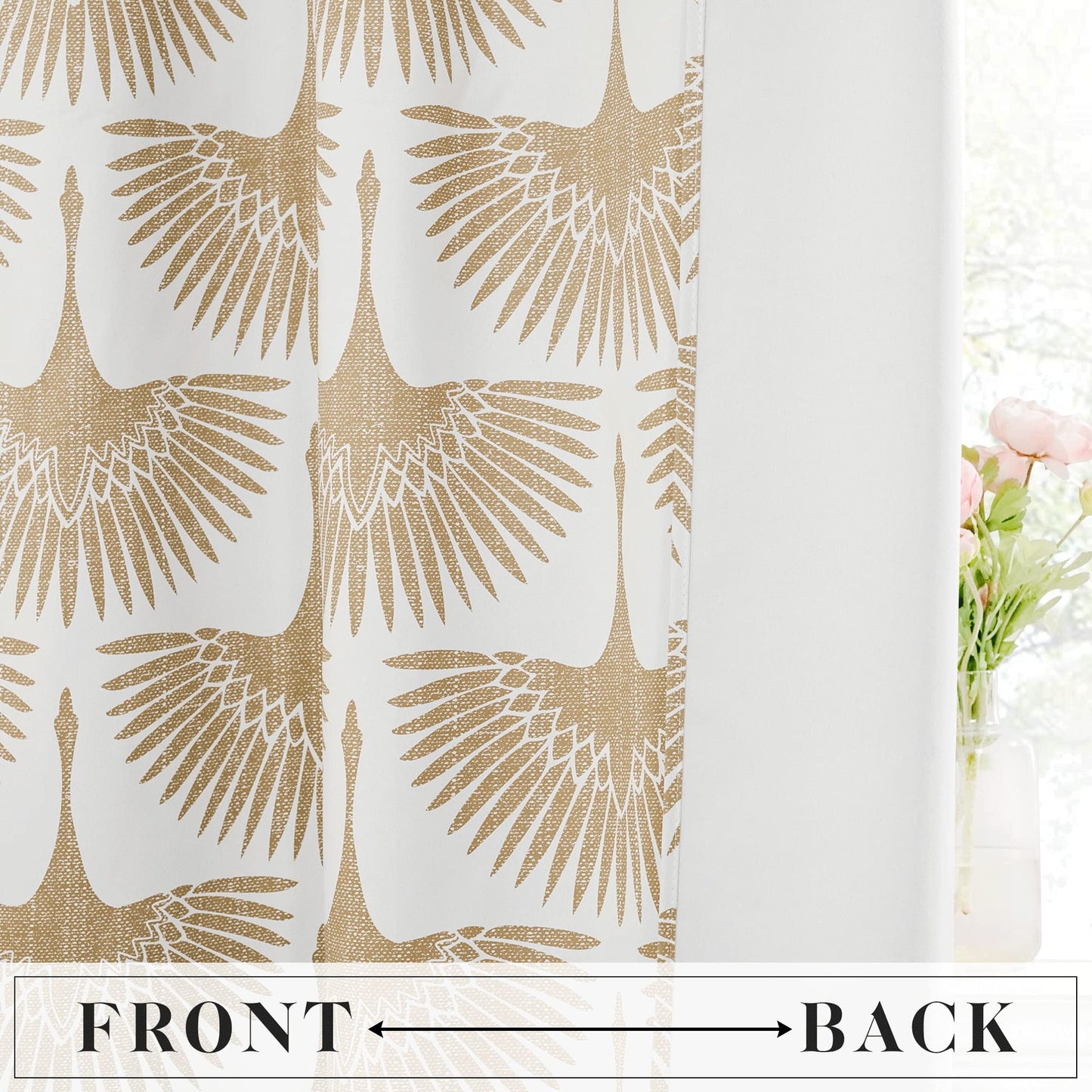 KGORGE Geometric Pattern Blackout Curtains - Thermal Insulated Room Darkening Curtains for Living Room Dining Bedroom Window Treatment Panels Home Decor, 52 inches Wide x 108 inches Long, Taupe, 2 Pcs