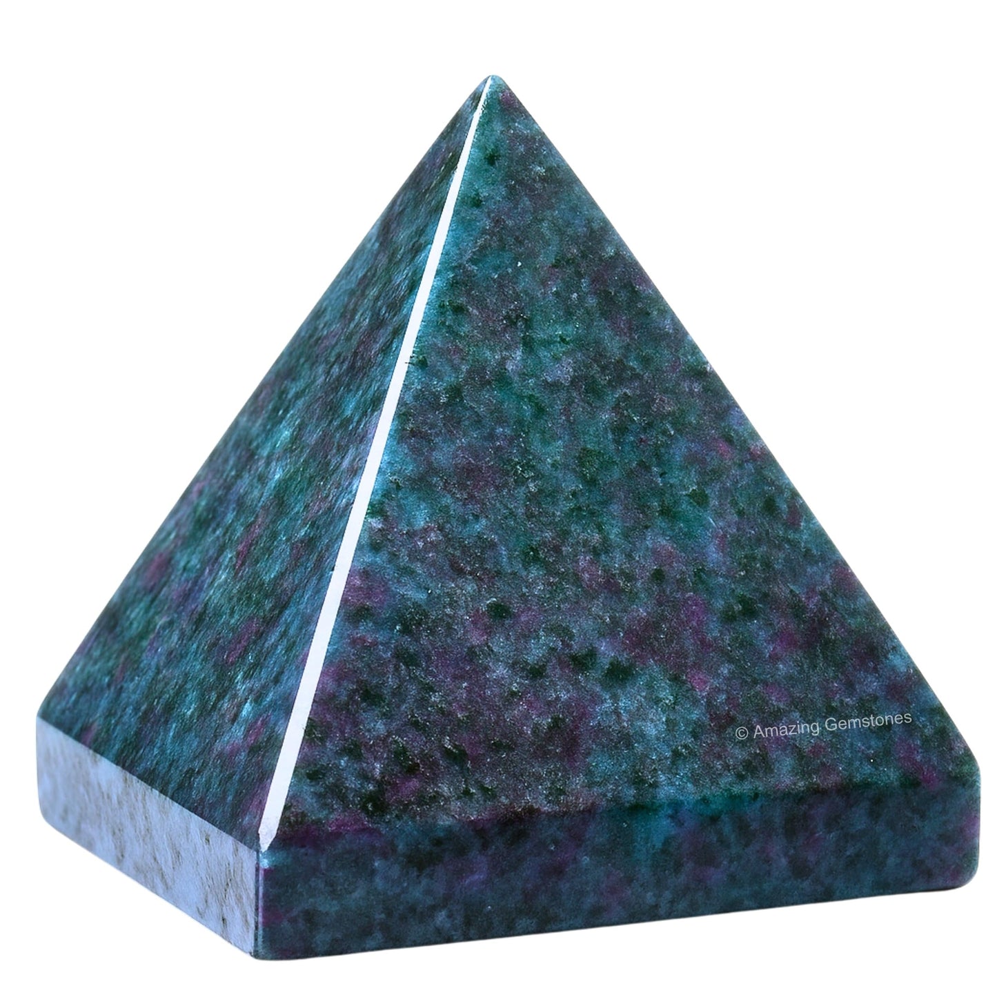 Amazing Gemstone Ruby Kyanite Pyramid Crystal Healing Stones - 2" Great Pyramid Figurine of Natural Stone Pyramid for Meditation, Reiki, Chakra Balancing and Crystal Pyramids Grid
