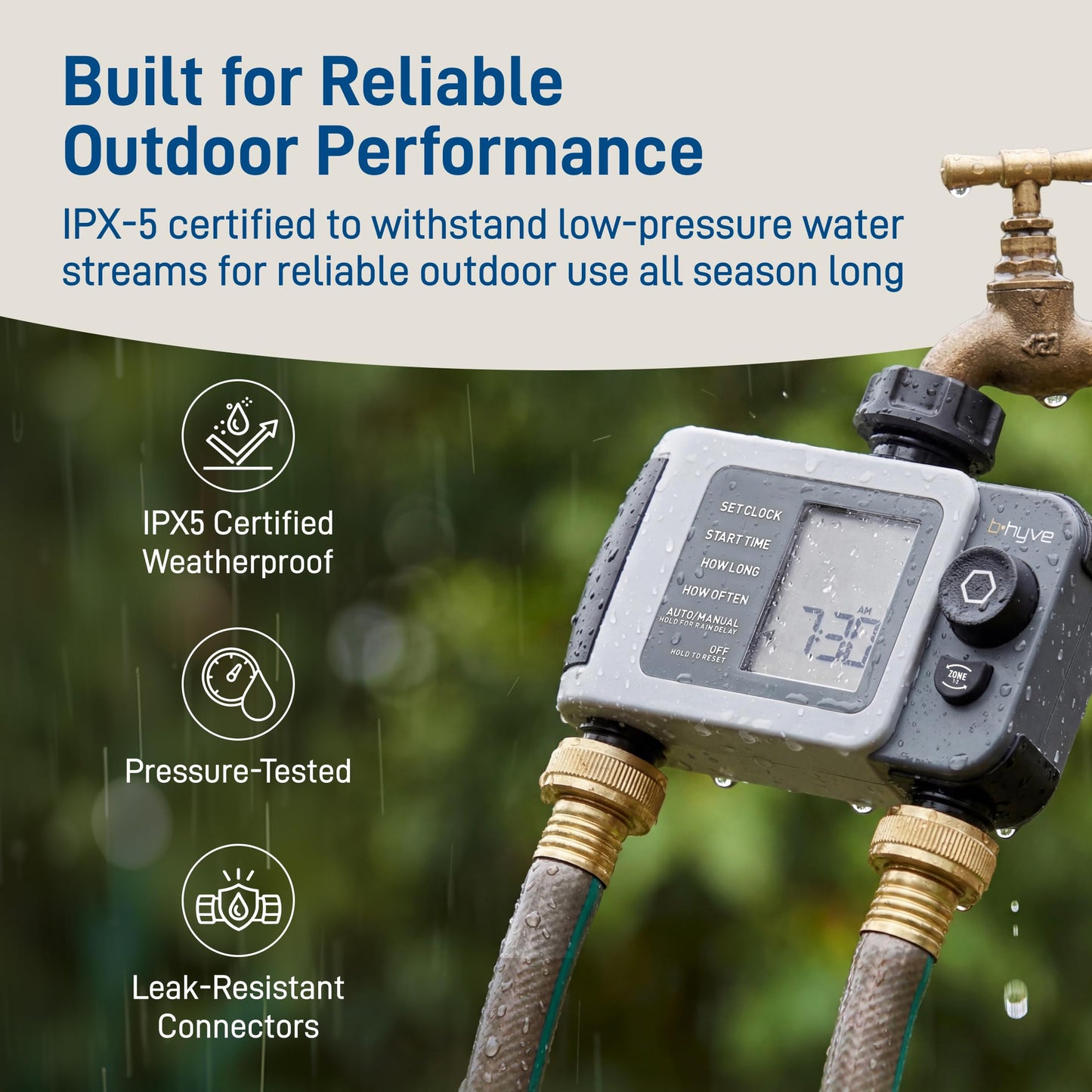 Orbit 24637 B-hyve XD 2-Port Smart Hose Watering Timer with Wi-Fi Hub