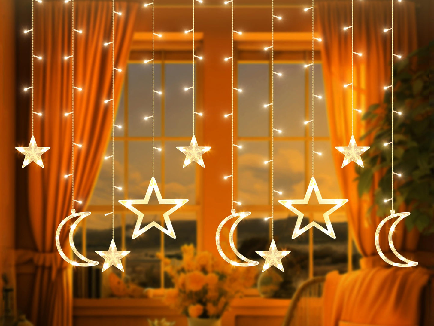 OLEEK Ramadan Lights Decorations - Ramadan Decorations for Home 2026 - Ramadan Decoration Lights - Ramadan Gifts for Kids - Ramadan Decor - Ramadan String Lights زينه رمضان - Ramadan led Lights