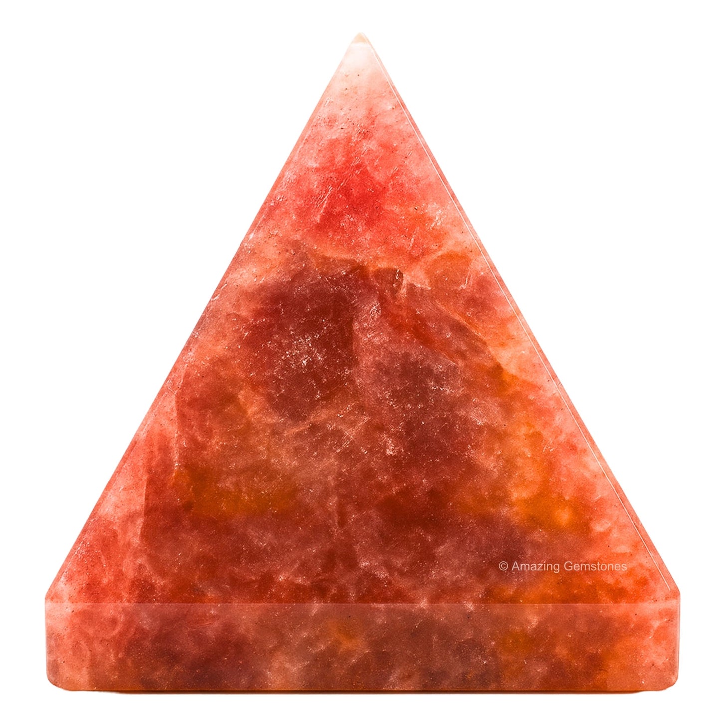 Amazing Gemstone Strawberry Quartz Pyramid Crystal Healing Stones - 2" Great Pyramid Figurine of Natural Stone Pyramid for Meditation, Reiki, Chakra Balancing and Crystal Pyramids Grid