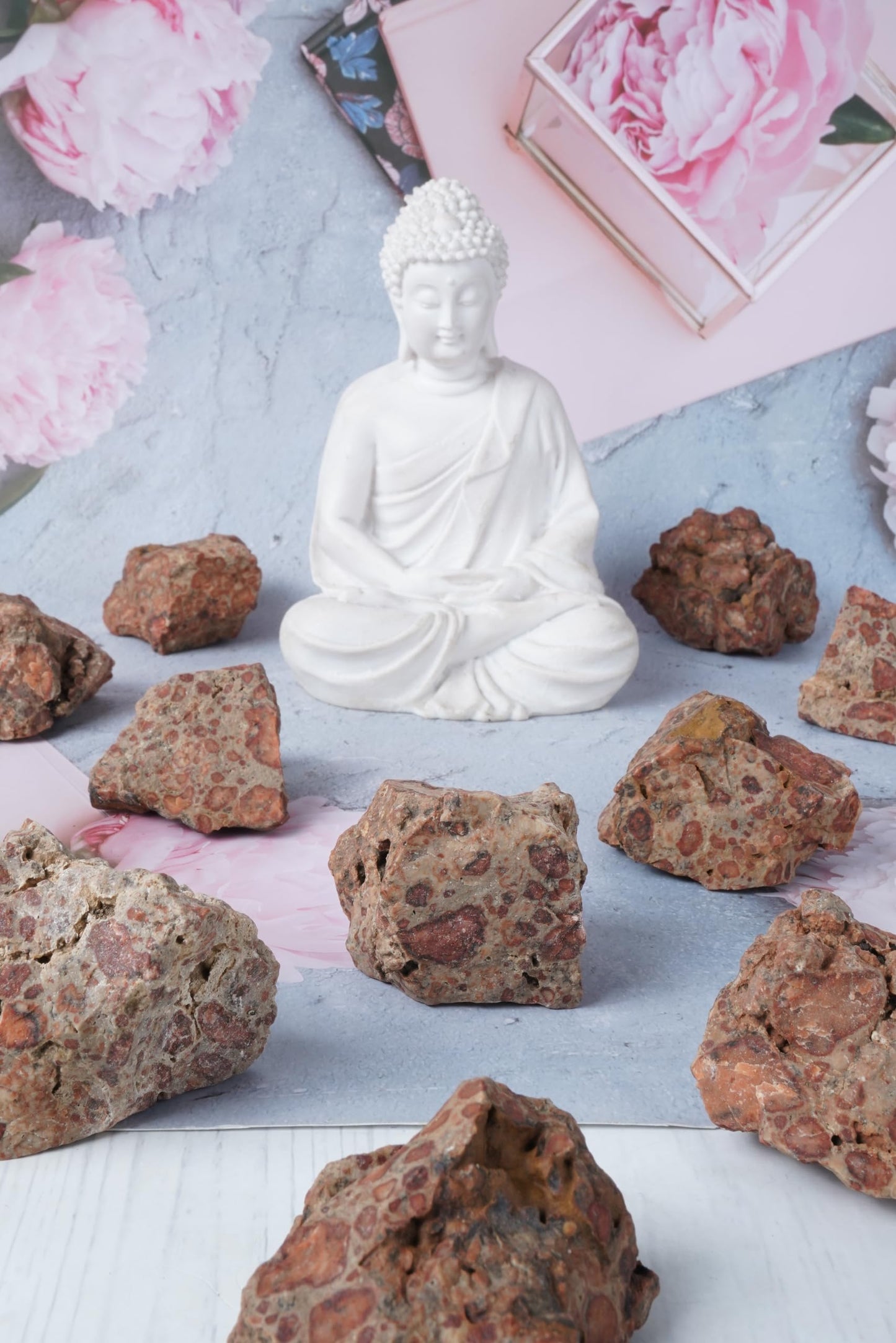Asteroid Jasper Raw Stones and Crystals For Jewelry Making, Rough Gemstones and Crystals for Tumbling, Polishing, Cabbing, Fountain Rocks, Decoration, Wire Wrapping, Gem Mining, Reiki Healing 1 lb