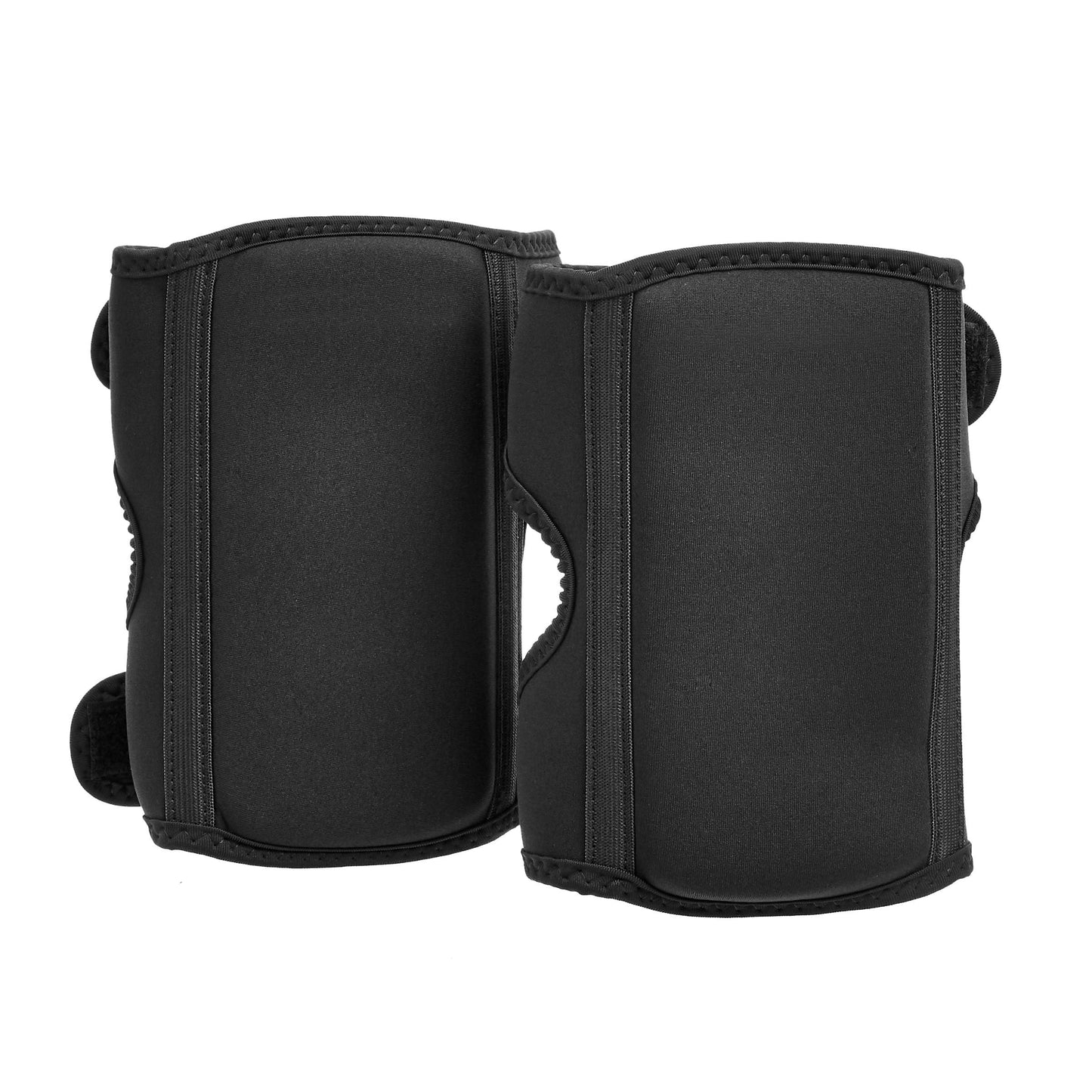 Amazon Basics Over/Under Knee Pads with Foam Padding for Kneeling, Indoor and Outdoor Use, 8.5", One Size, Black, 1 Pair