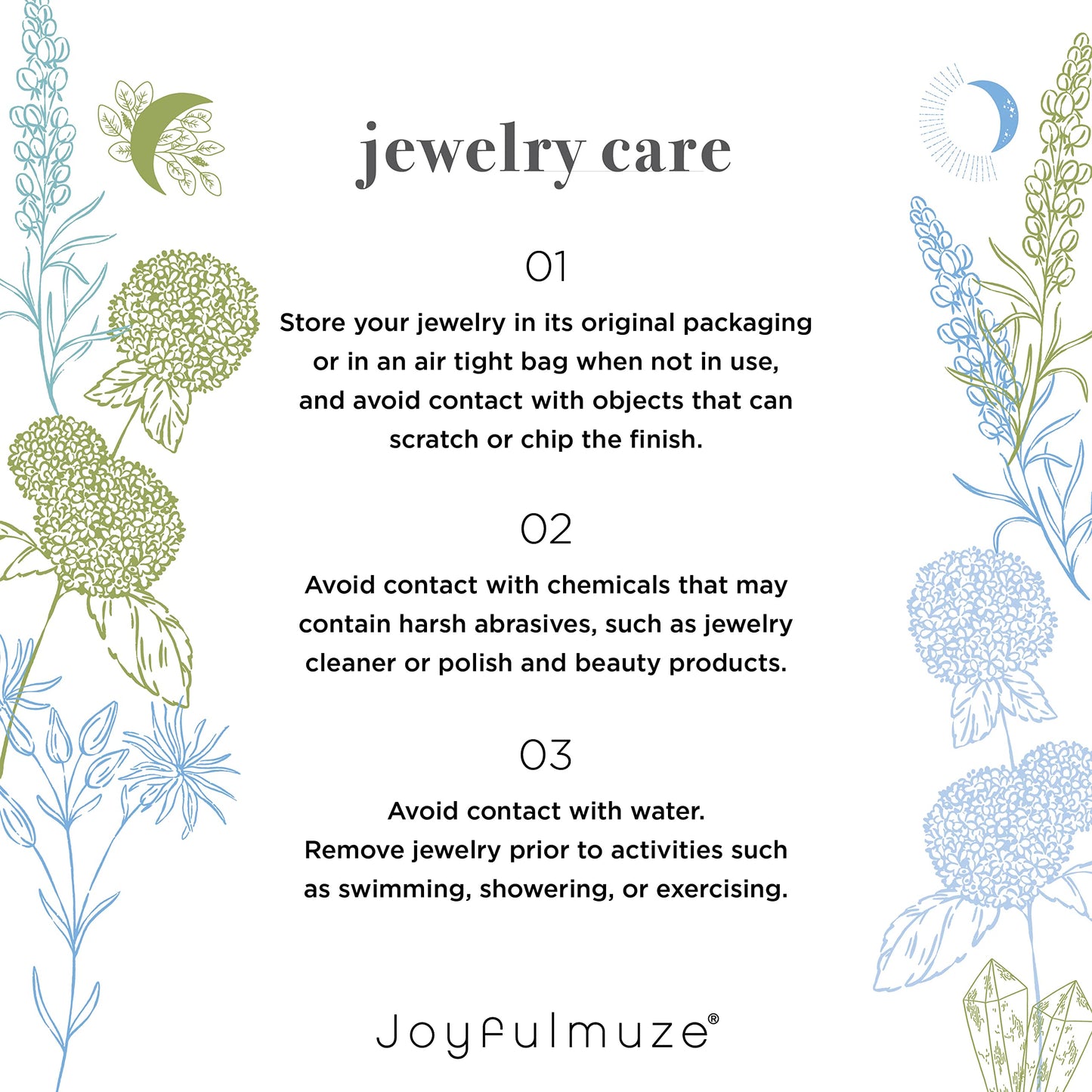 Joyfulmuze Aquamarine Serpentine Stretch Bracelet, Natural Blue and Green Round Gemstone, Handmade Spiritual Jewelry for Women Men, Gold Lava Beads, 17cm length (Aquamarine-Serpentinite-Lava Stone)