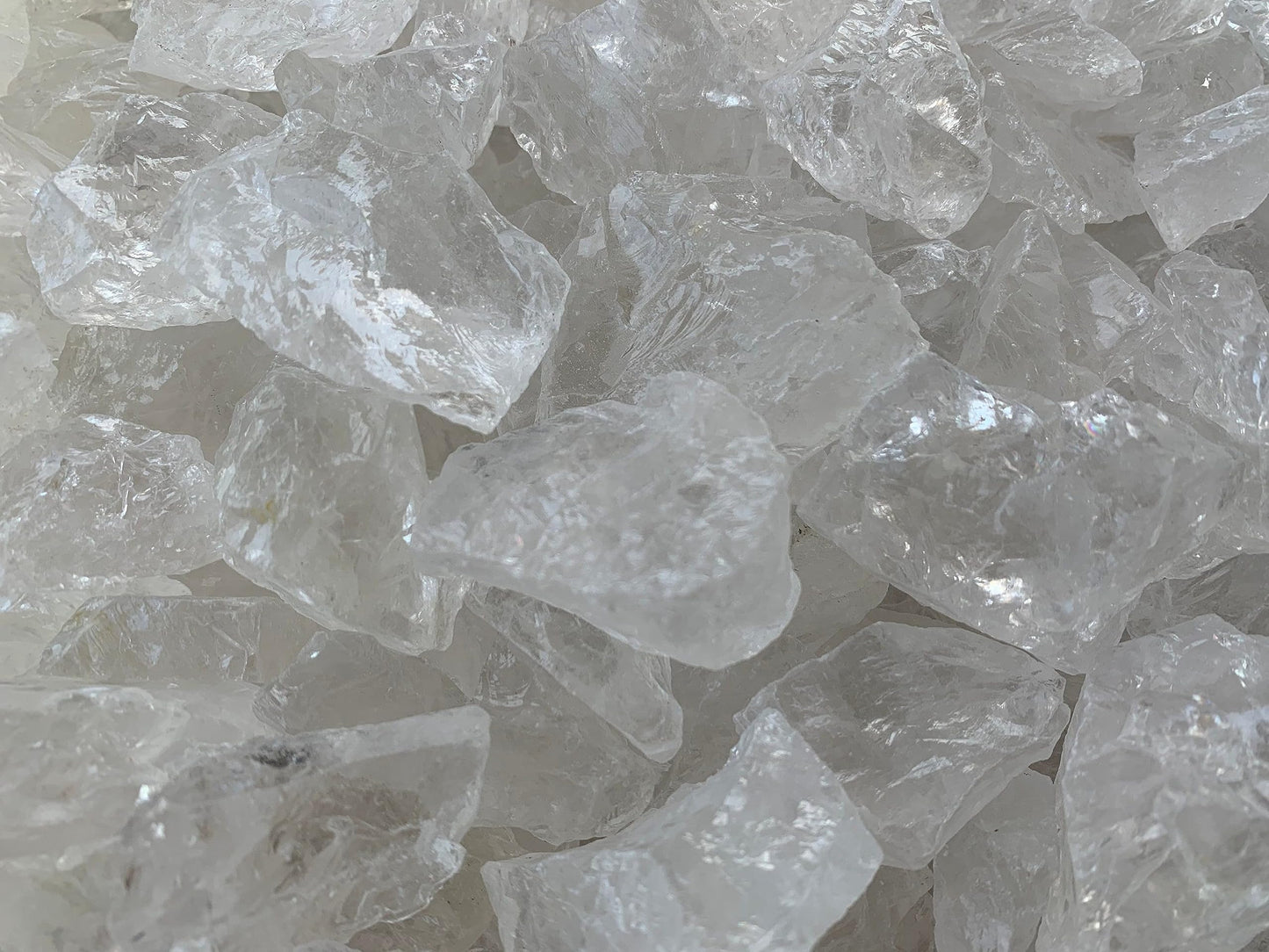 GAF TREASURES Wholesale Raw Clear Quartz Crystals, Natural Clear Quartz Stone, Natural Rough Clear Quartz Crystals, Clear Quartz Rough, Clear Quartz Healing Crystals (Clear Quartz, 0.5 Pound)