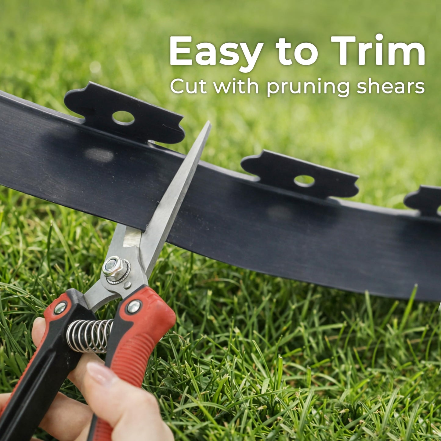 Gardzen 1.5" x 100' Landscape Edging Kit, Garden Edging Coil Comes with 120 Pcs Spikes, No Dig Lawn Border