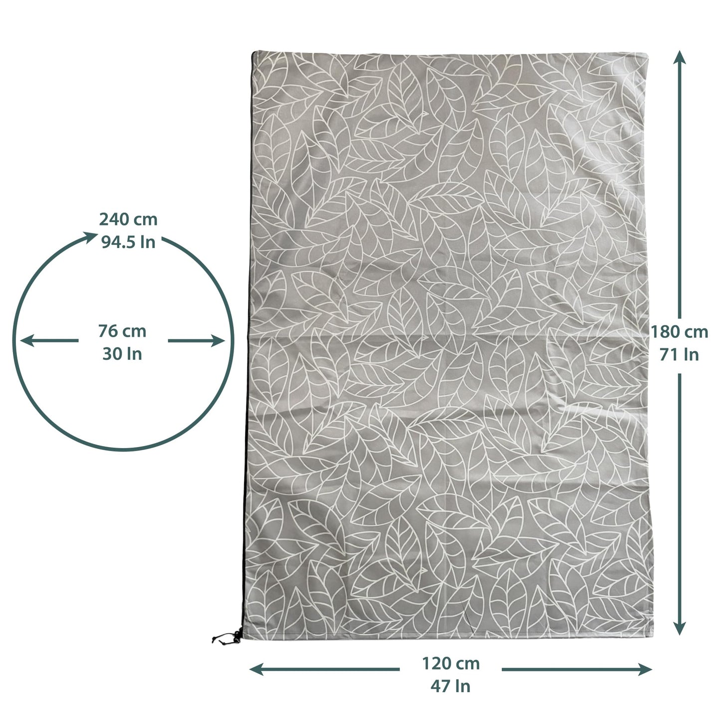 UB-STORE Plant Covers Freeze Protection 47"x71" in 2 Pack | Brown Winter Frost Blankets for Outdoor Plants | Reusable Garden Cover Bags with Zipper Drawstring | Cold Weather Shrub Protection Cloth