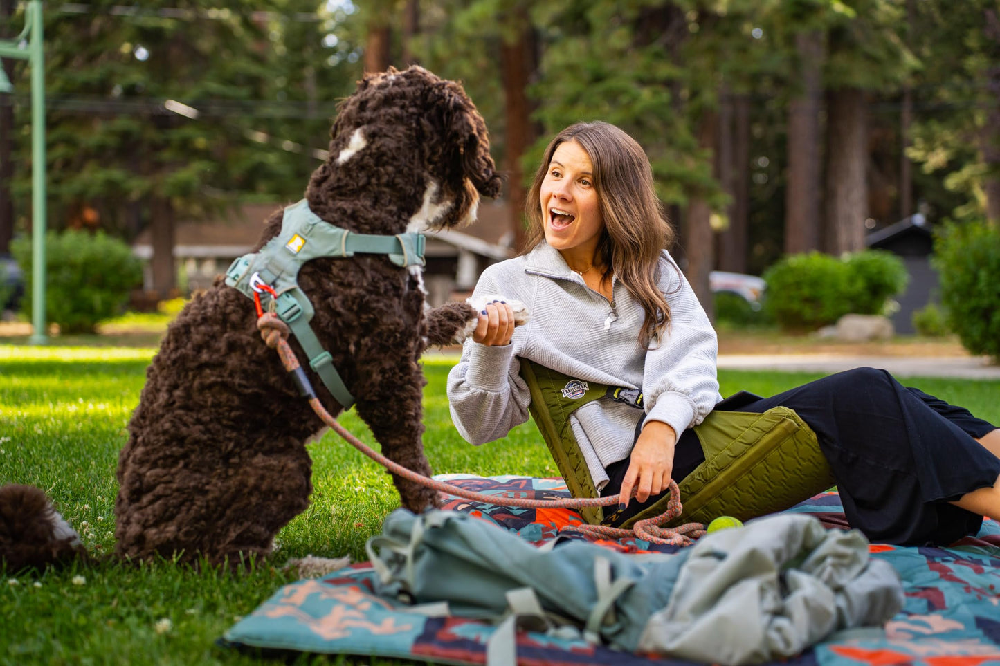 Crazy Creek HEX 2.0 Original Chair for Camping, Stadium Seating & More, Comfort on All Terrains, Adjustable Straps, Compact Design, Water-Resistant,Olive/Slate