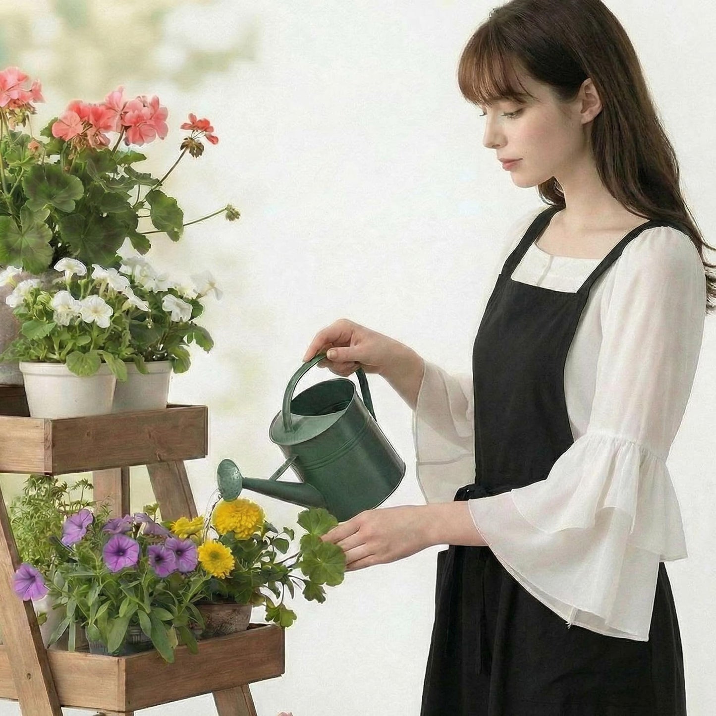 Yipruodhjkw Aprons For Women With Pockets, Suitable For Gardening Work, Kitchen Chef Apron Cooking