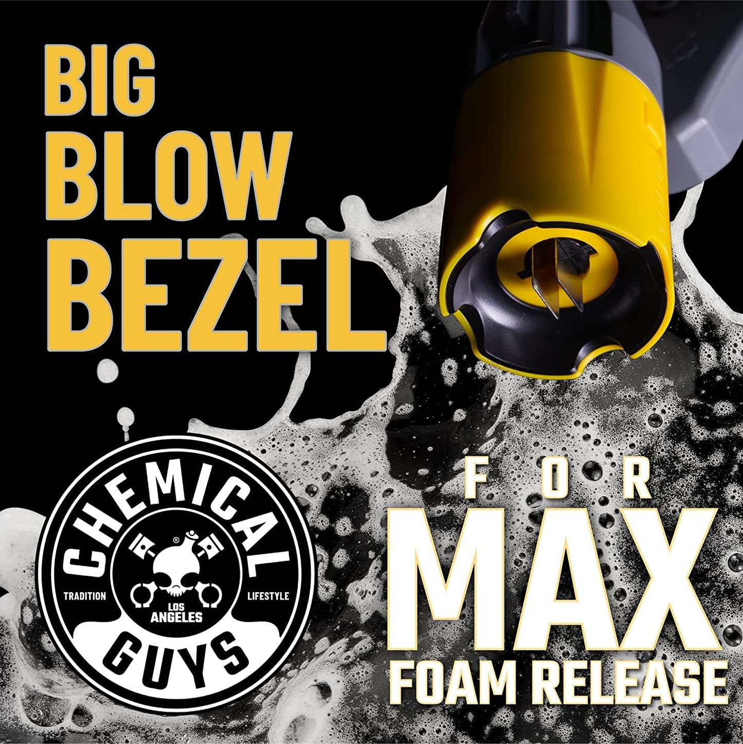 Chemical Guys Big Mouth Max Release Foam Cannon - Foam Cannon for Pressure Washer for Car Wash, Home Cleaning, and Boat Wash with 34 oz Bottle