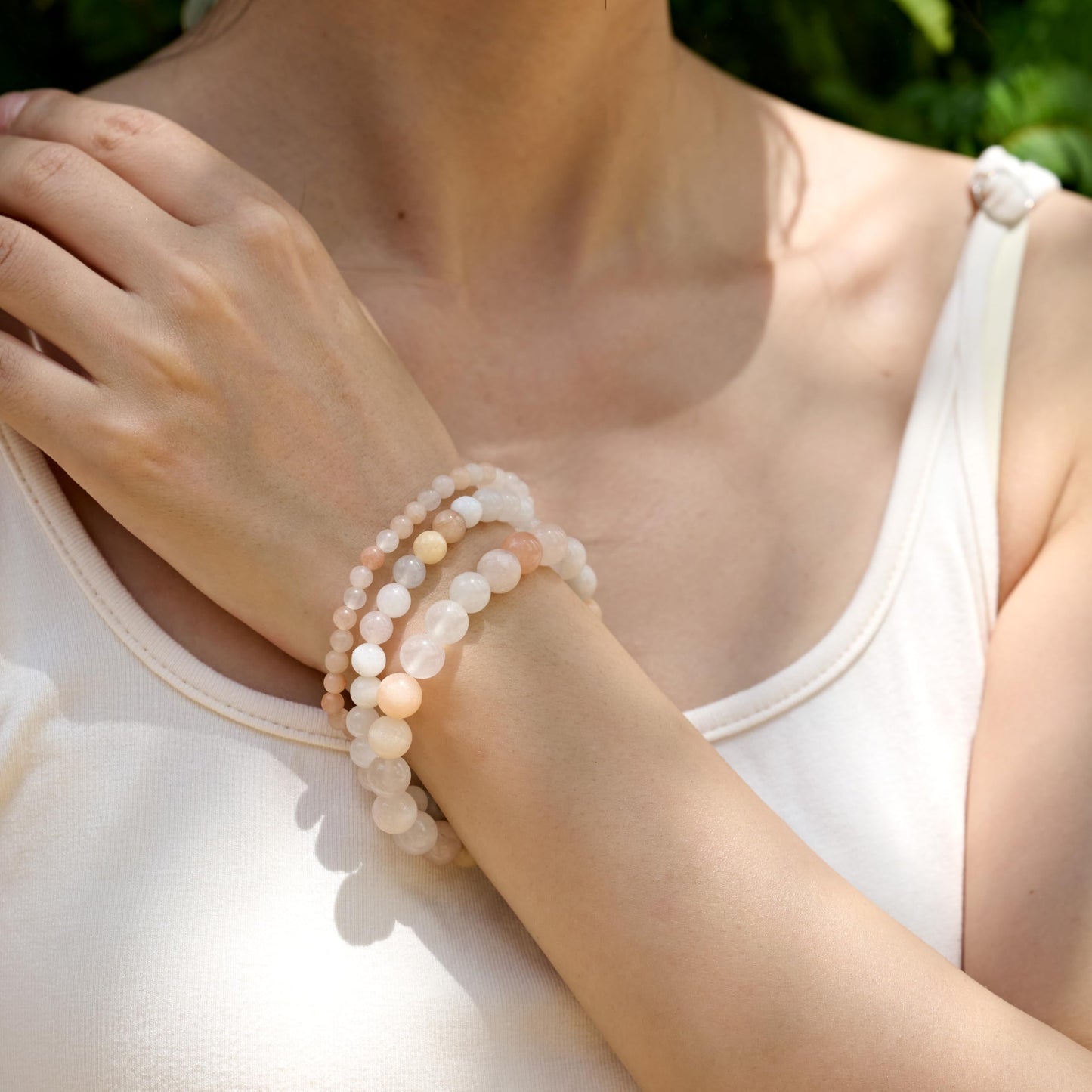Bivei Pink Aventurine-Gentle Love-4mm Beaded Bracelets for Women Handmade Semi Precious Natural Stone Stretch Elastic Jewelry Yoga Protection Gifts