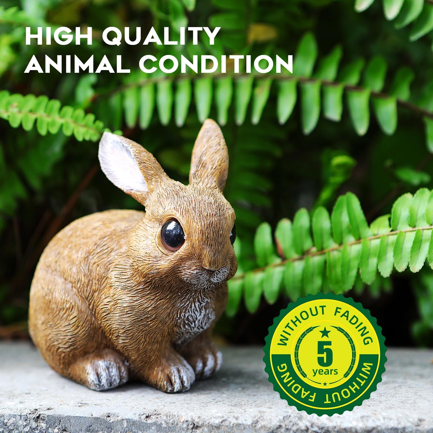 LEGIFO Bunny Decor Yard Decorations Outdoor Set of 3, Bunny Decorations for Home Garden Outdoor Statues, Easter Rabbit Figurines mom Gifts