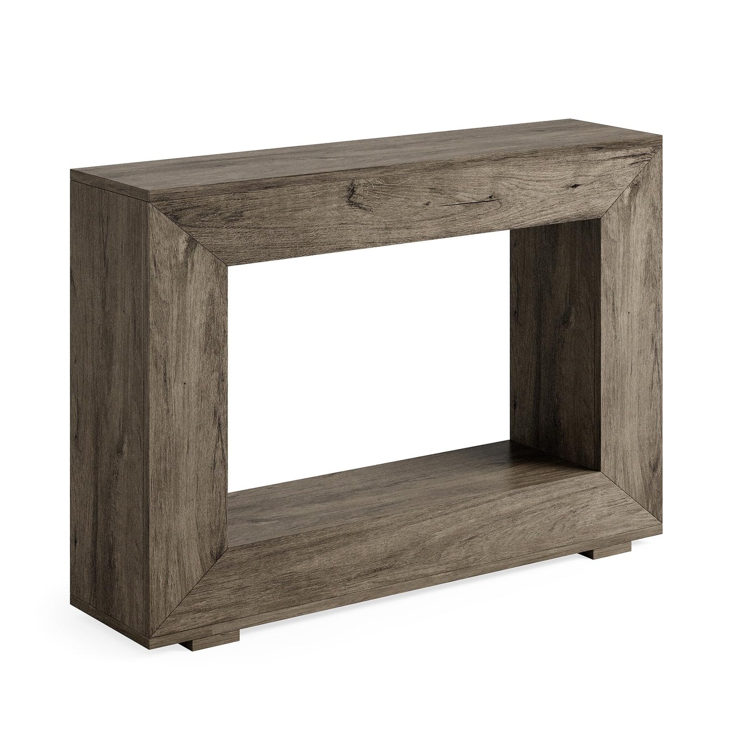 LITTLE TREE 47 Inches Console Table, Sofa Table with Storage, Modern Entryway Table for Hallway, Narrow Long Sofa Entryway Table for Living Room, Grey