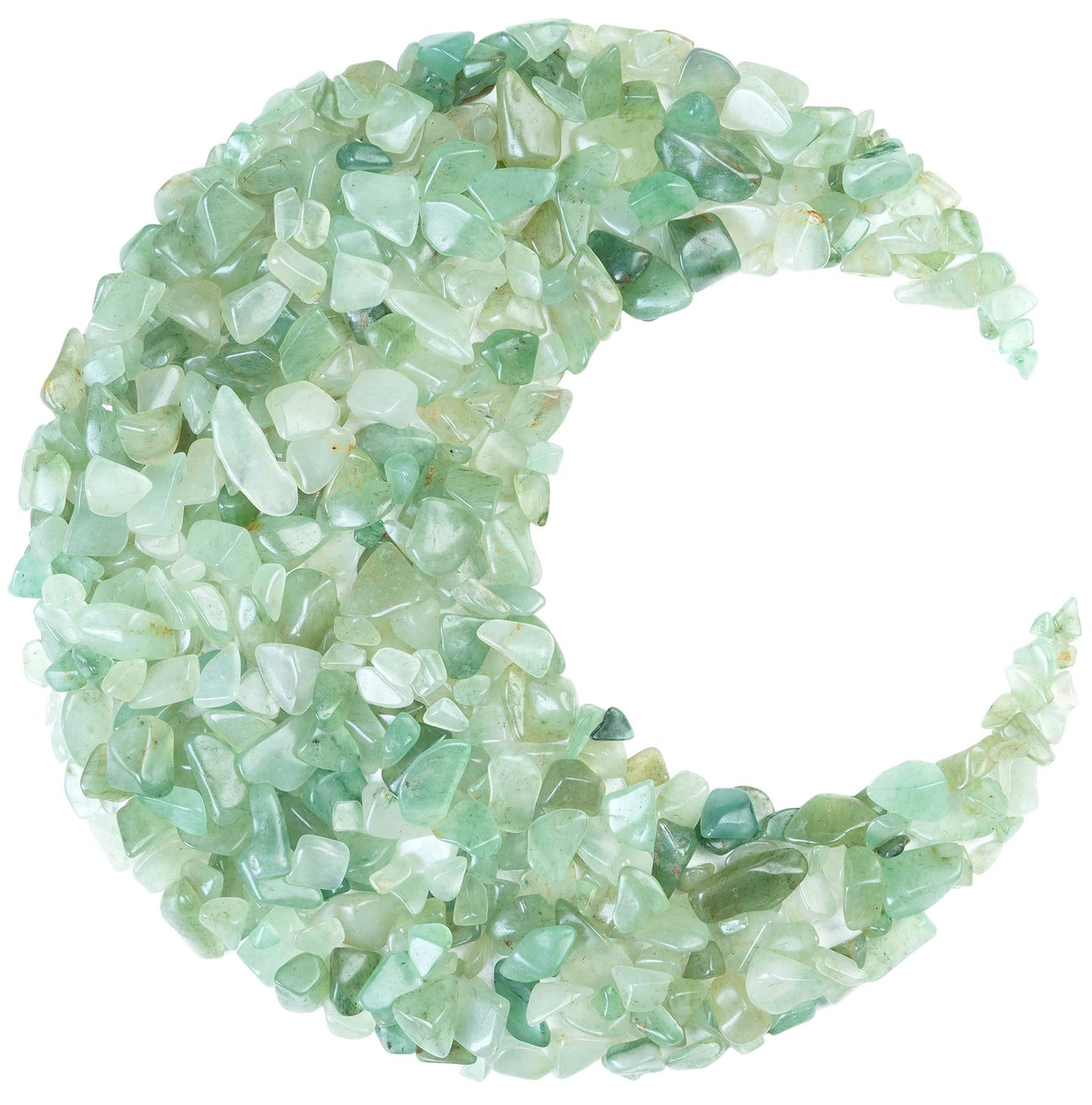 ZAICUS Green Jade Crystal Chips Bulk Gemstone Valentine Gift, Healing Crystal Natural Irregular Shaped Crushed Stone Reik Healing Tumbled Chips Crystal Chips for Witchcraft & 1 Lb"