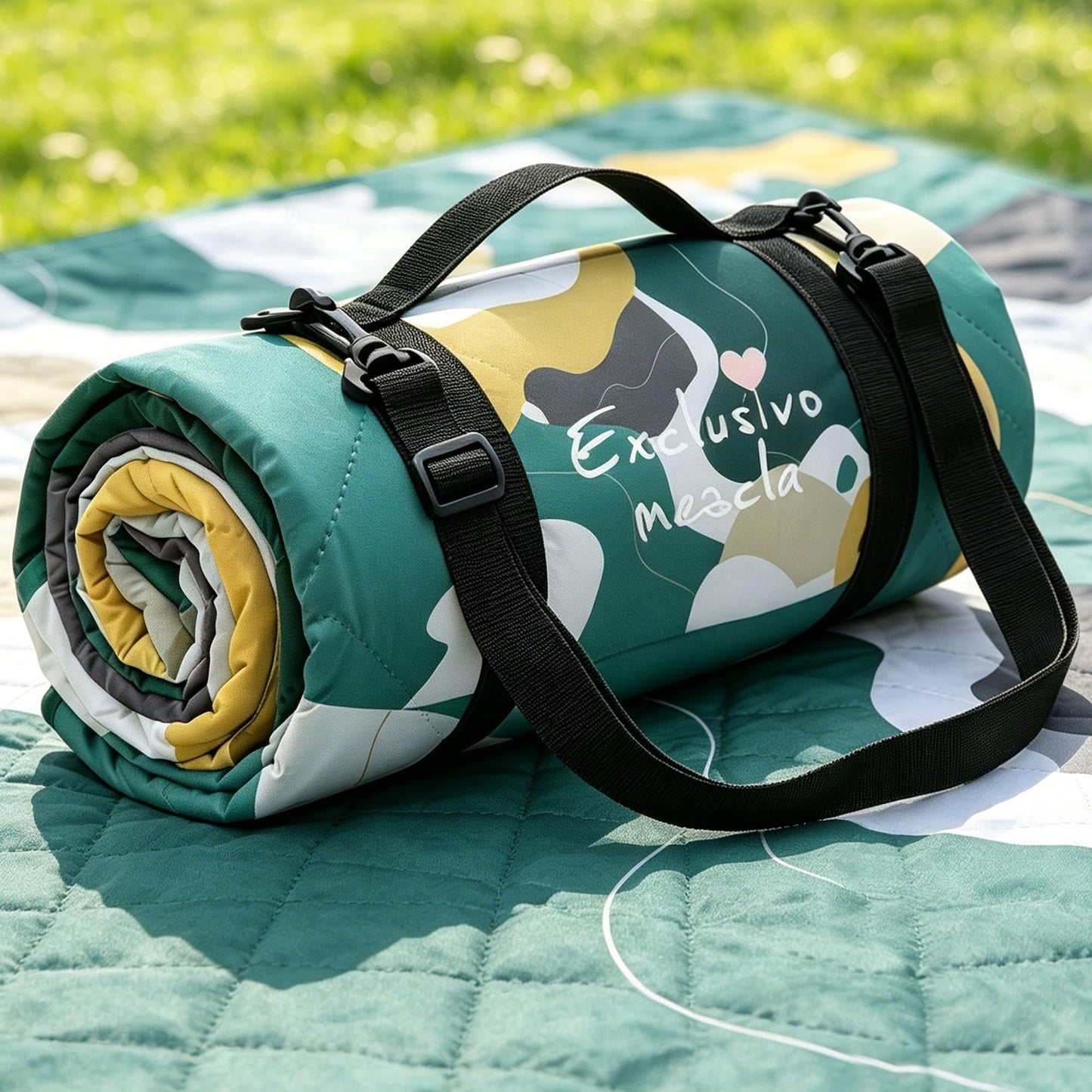 Exclusivo Mezcla Waterproof Picnic Blankets 3-Layer 60x80 INCH Large Sandproof Beach Blanket Foldable Outdoor Blanket for Camping on Grass Picnic Mat
