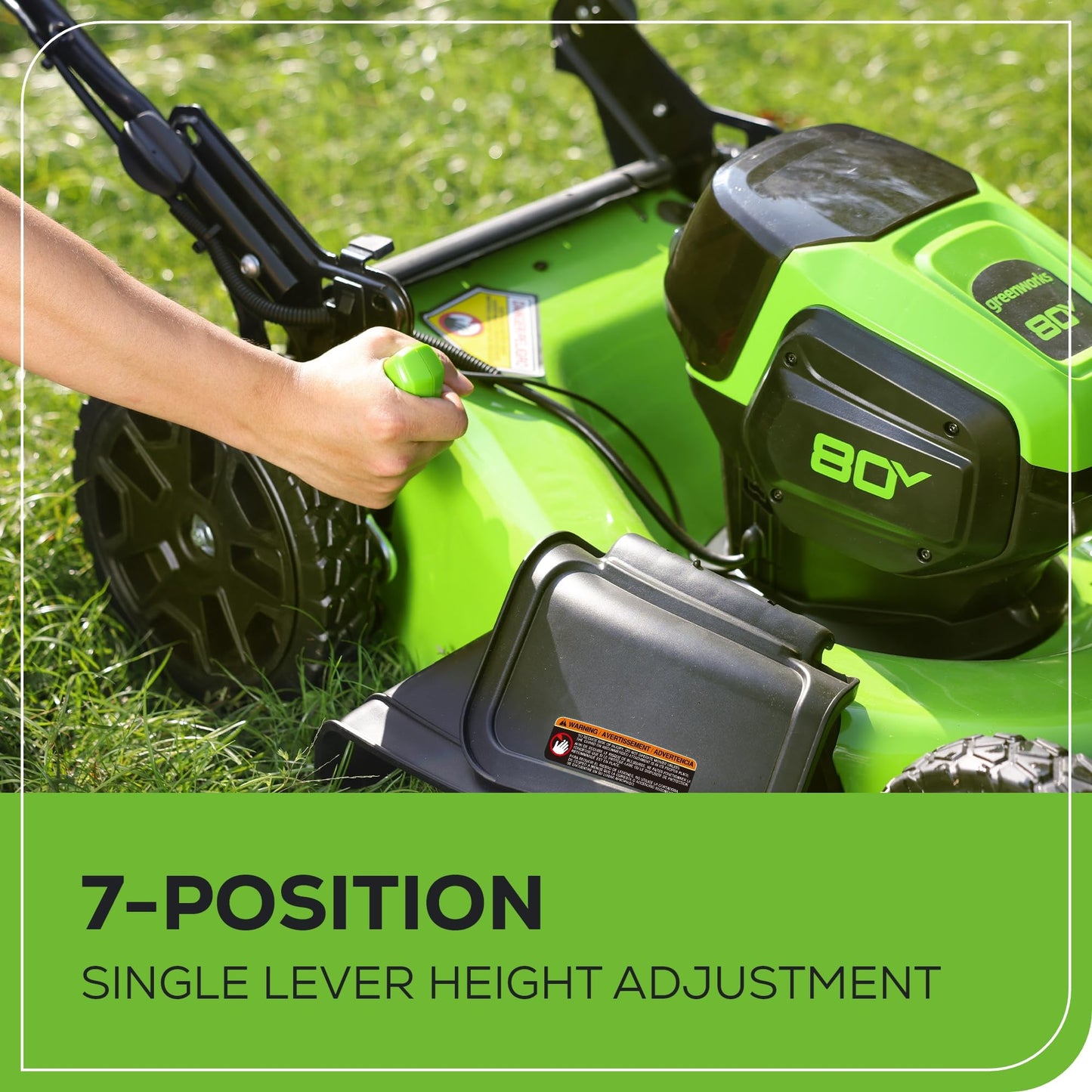 Greenworks 80V 21” Brushless (Push) Cordless Electric Lawn Mower + (500 CFM) Axial Leaf Blower (75+ Compatible Tools), (2) 2.0Ah Batteries and 30 Minute Rapid Charger