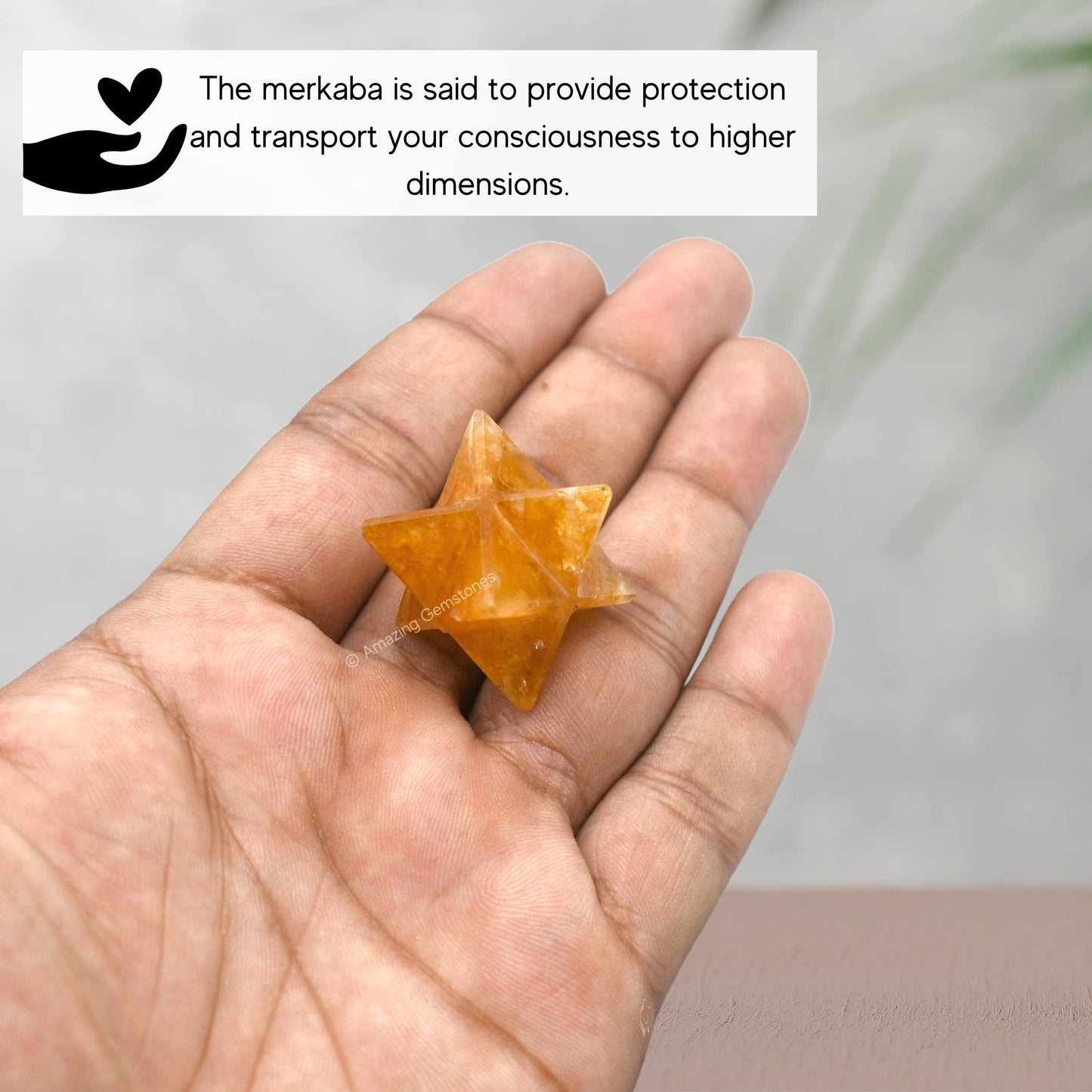 Amazing Gemstone Red Aventurine Merkaba Crystal - 0.75 Inches Metaphysical Merkaba Star for Meditation - Energetic Tetrahedron Crystal and Healing Stones for Spiritual Growth and Healing (15-20mm)