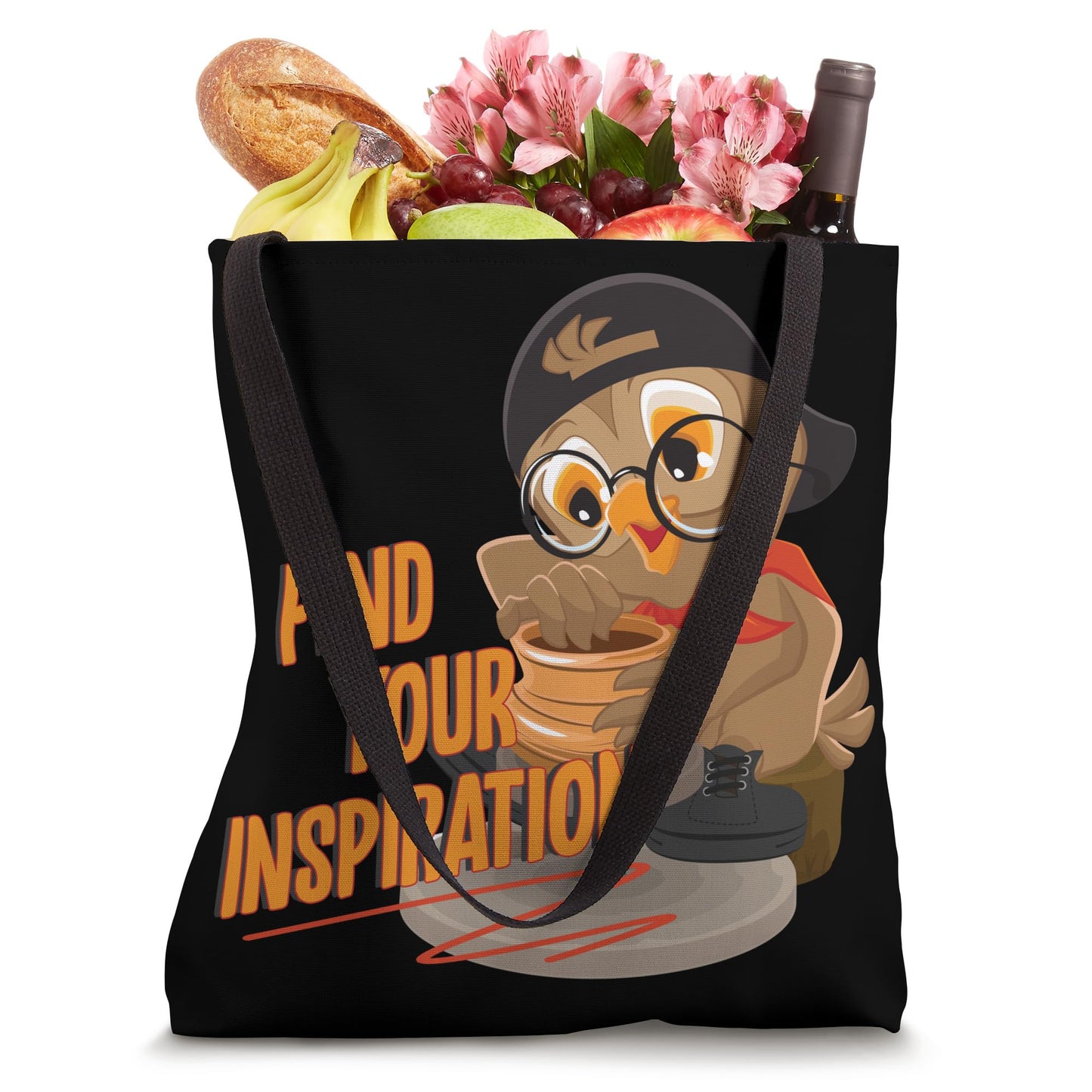 Inspiration Pottery Handmade Pottery Ceramic Gift Tote Bag