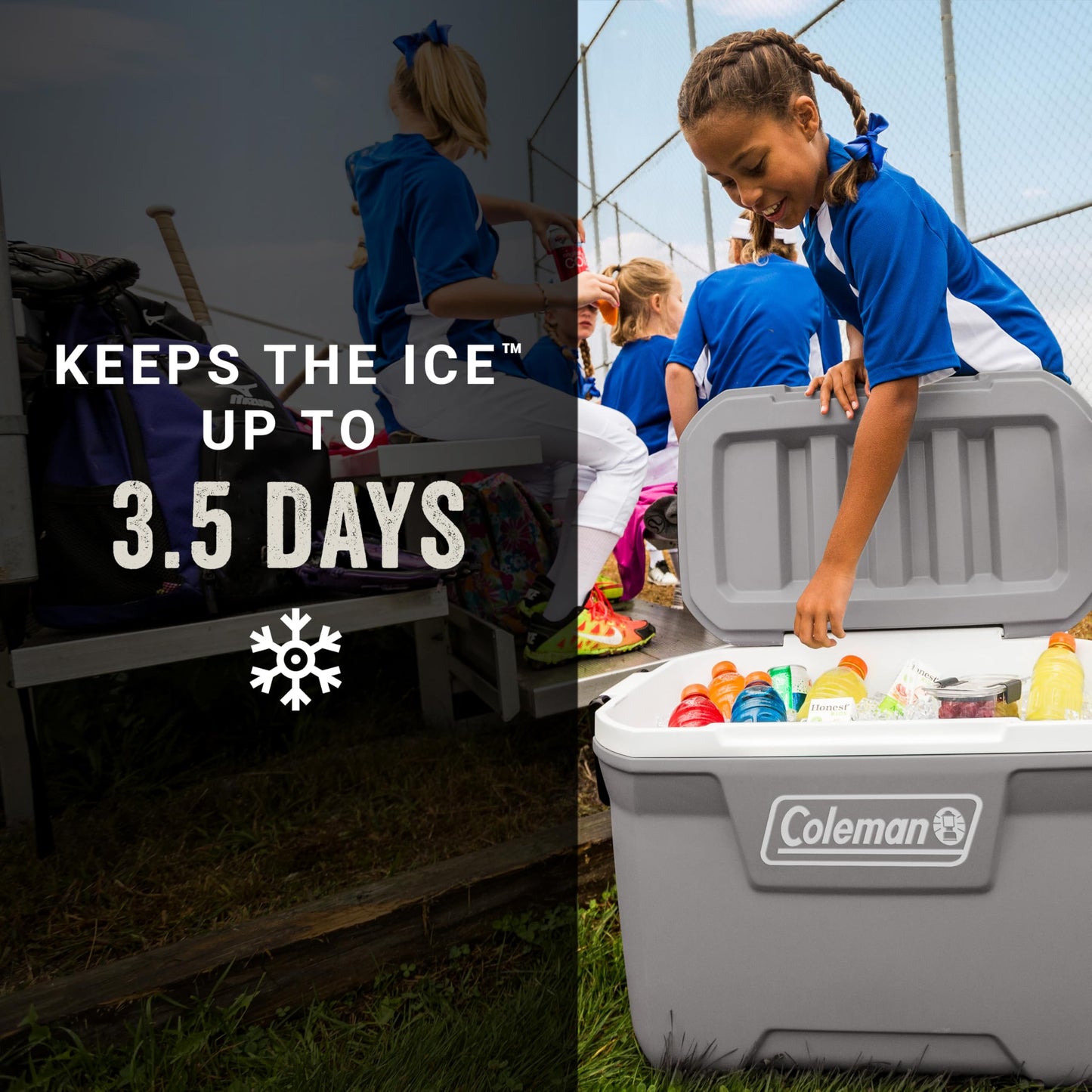 Coleman Classic Series Insulated Portable Cooler, Leak-Resistant Outdoor Hard Cooler Keeps Ice up to 5 Days, 52/70/120/150 Quart