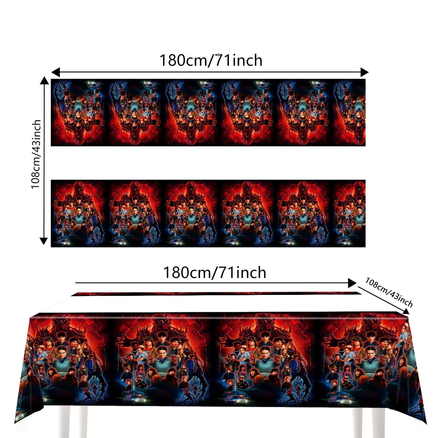 88PCS Birthday Party Full Supplies Kit：1 Banner + 6 Hanging Swirls + 20 (9-inch) Plates + 20 (7-inch) Plates + 20 Napkins + 20 Cups + 1 Tablecloth