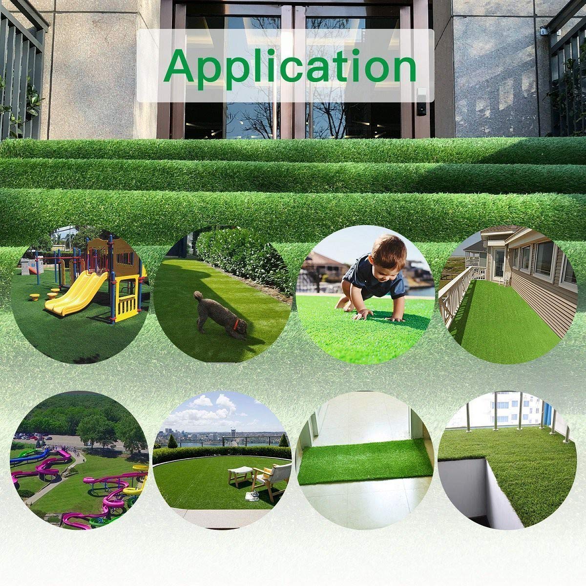 Petgrow Pet Pad Artificial Grass Turf 5.5'x6.5' - Realistic Thick Synthetic Fake Grass Mat for Outdoor Garden Landscape Dog Faux Grass