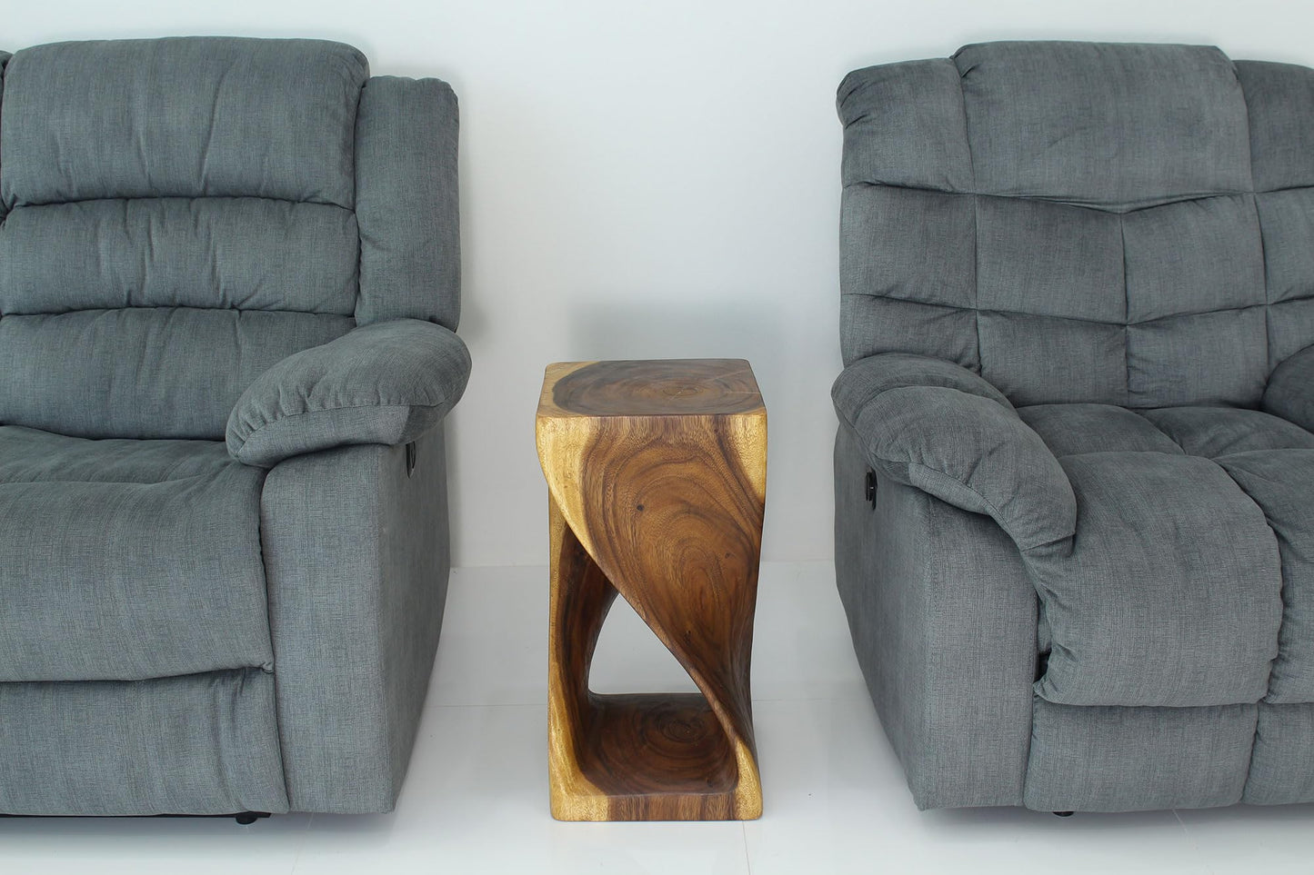 Haussmann® Original Wood Twist Stool 12 X 12 X 23 in High Oak Oil