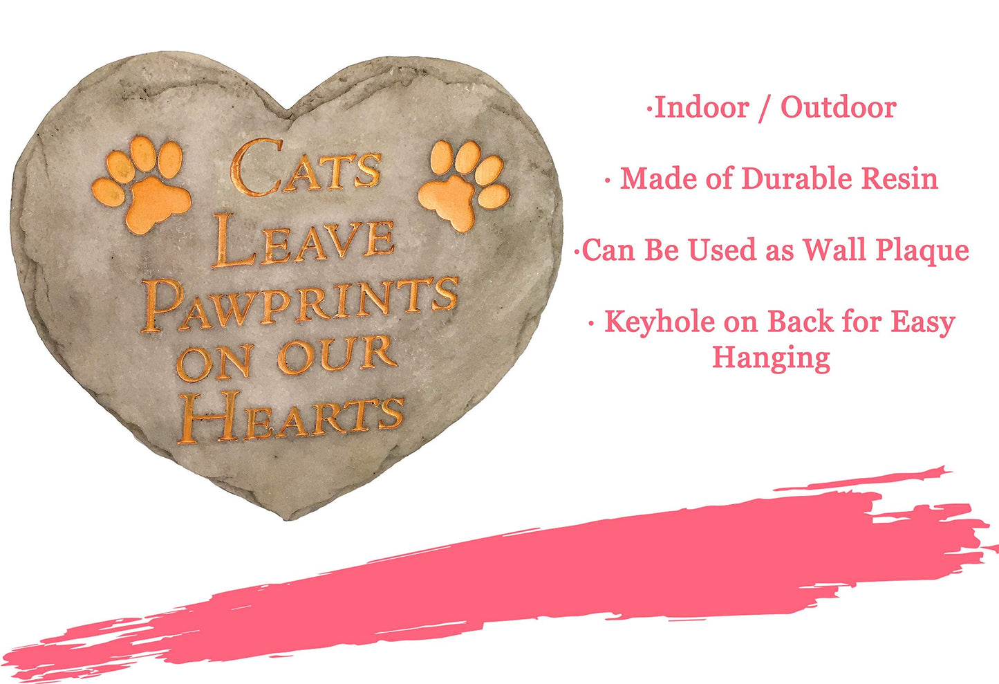 Spoontiques Cats Leave Pawprints Stepping Stone
