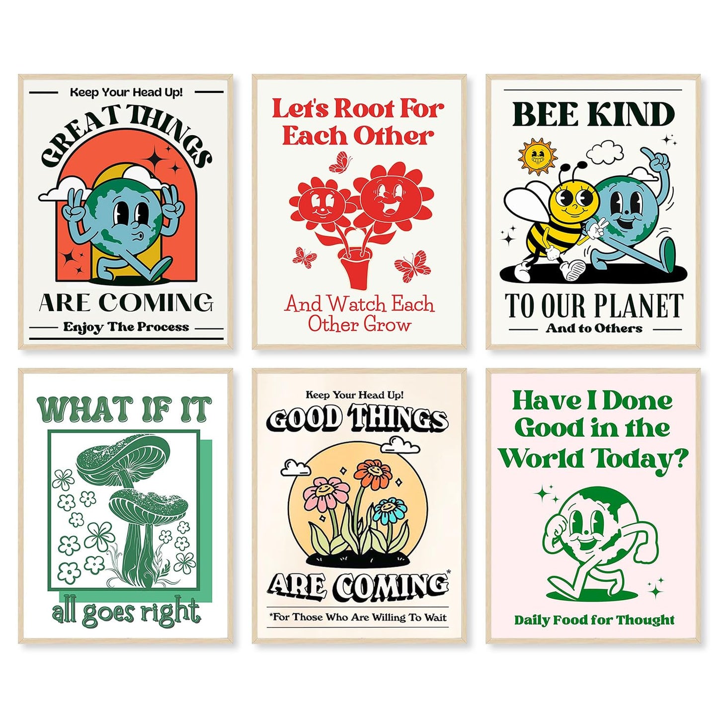 GIFTSFARM Vintage Posters, Retro Wall Art, Retro Poster for Room Aesthetic